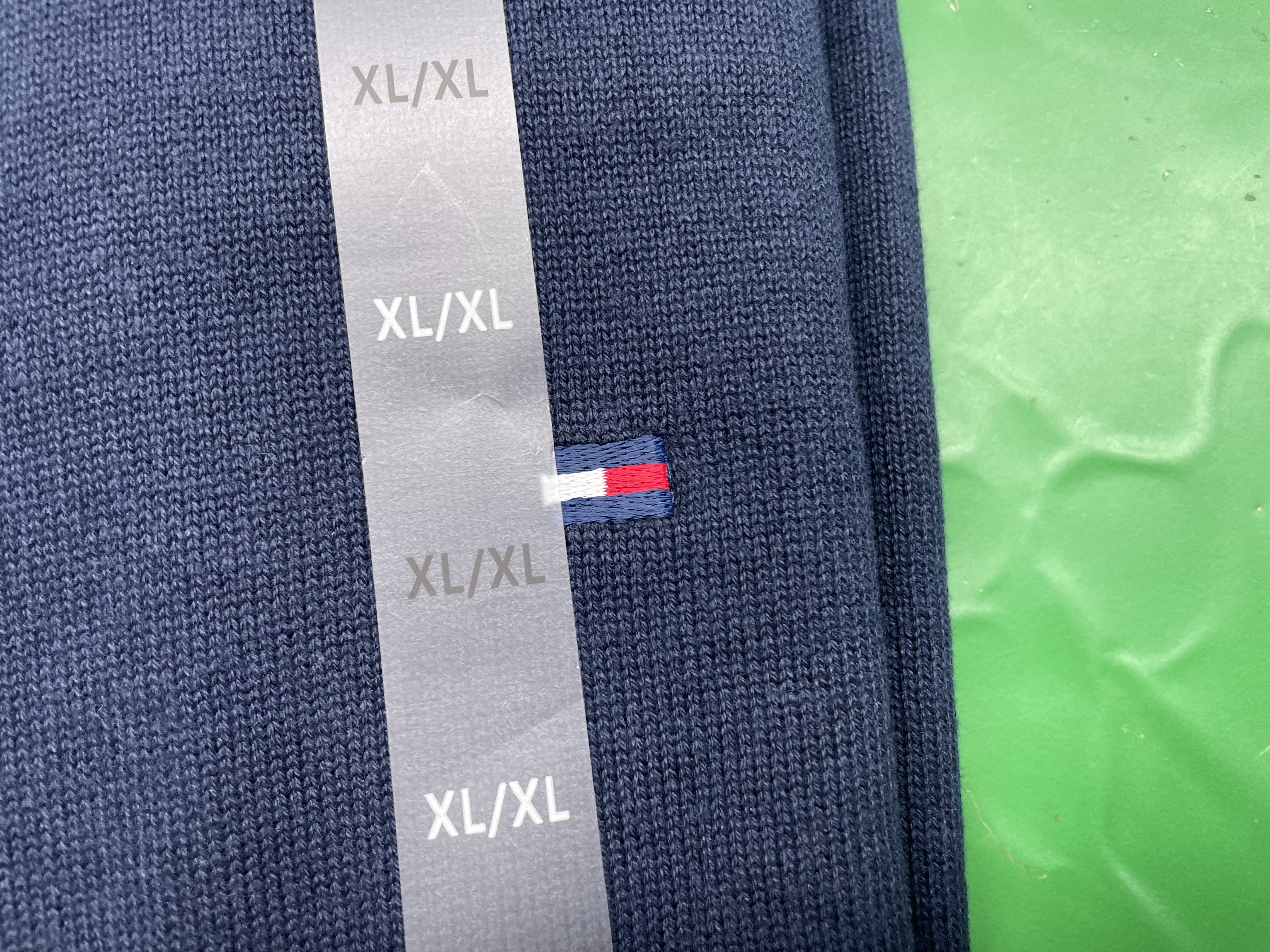 外贸跨境小马高品质刺绣立领半拉链针织衫毛衣短袖情侣款宽松26 — foto QC 1