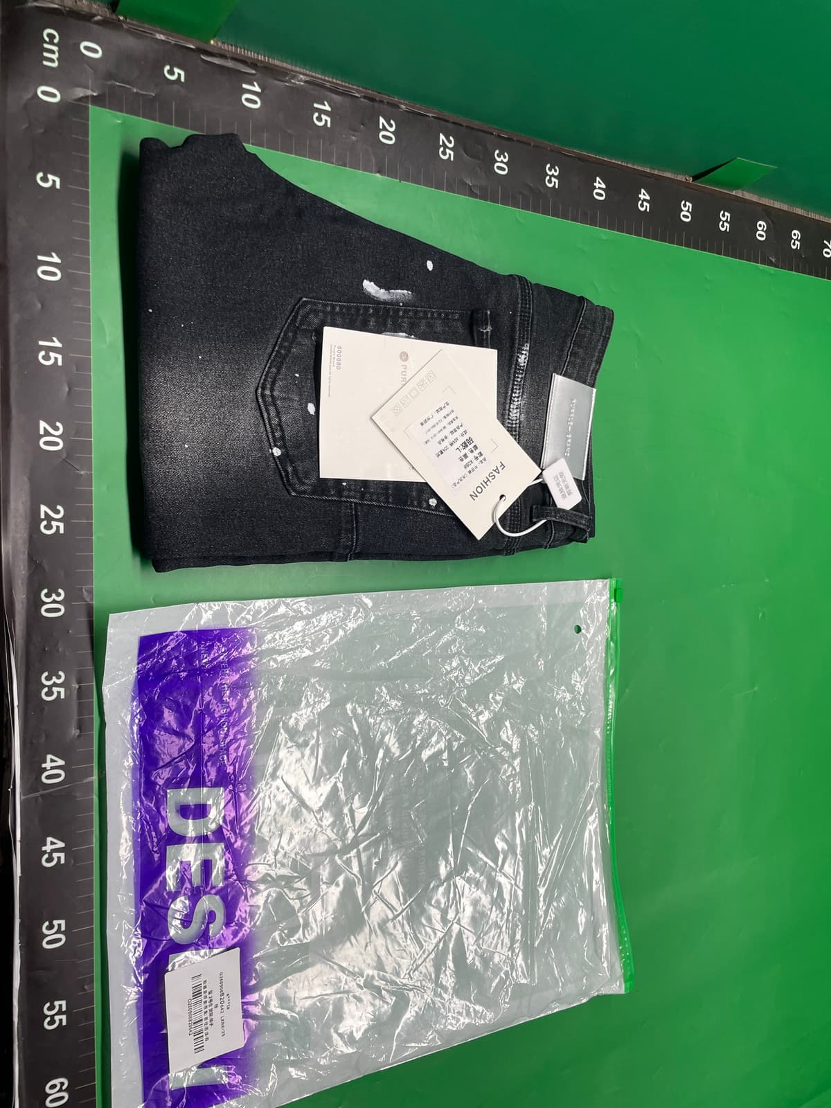 AM跨境外贸风格朋克复古蓝破洞修身弹力印花印染小脚男式牛仔裤潮 — miniatura QC 5