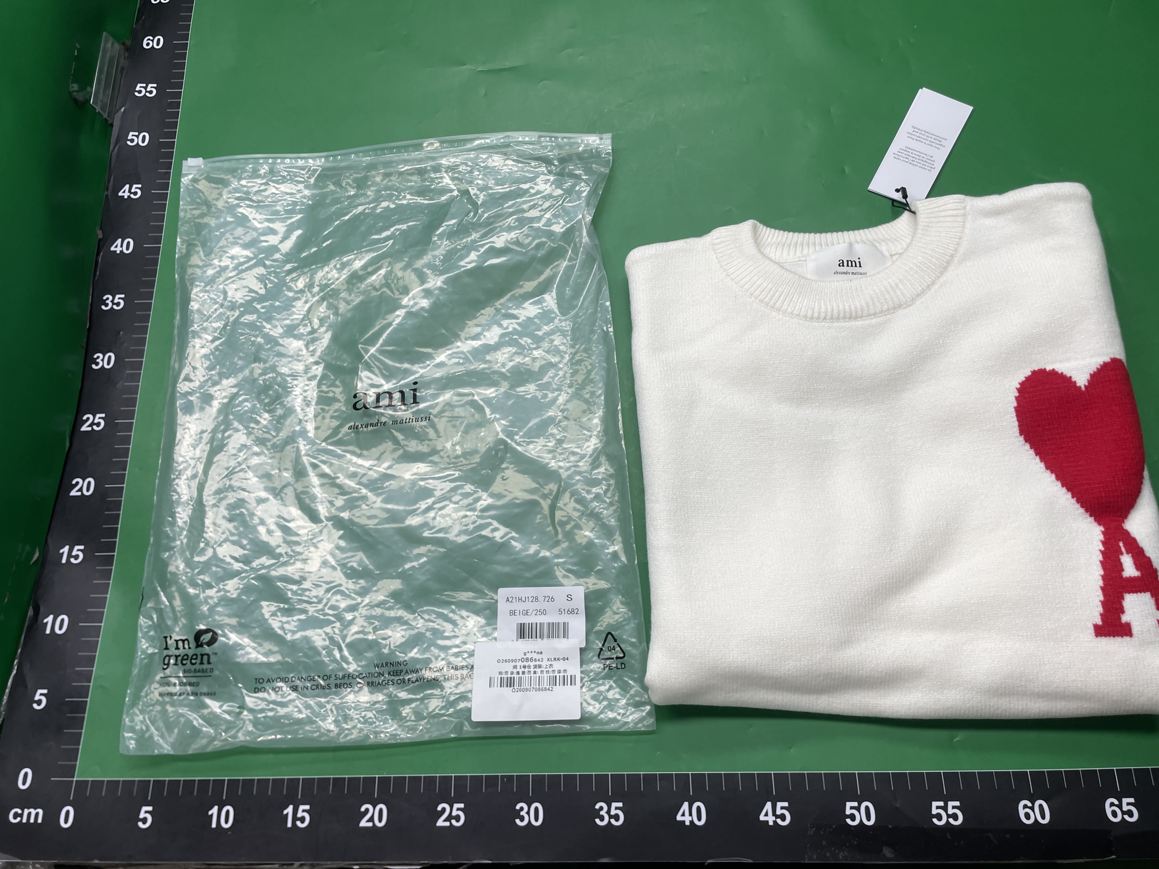 重磅！ami针织衫圆领25ss秋冬新款爱心提花宽松慵懒跨境套头毛衣 — foto QC 1