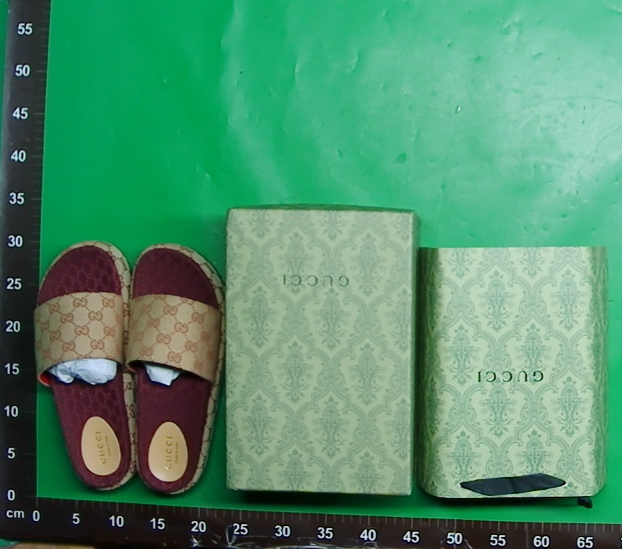 外贸热销网红G家刺绣凉拖鞋 印花增高厚底休闲一字情侣凉拖鞋跨境 — foto QC 1