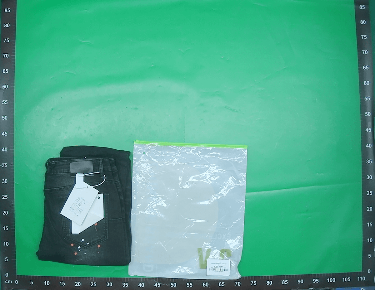 AM跨境外贸风格朋克复古蓝破洞修身弹力印花印染小脚男式牛仔裤潮 — miniatura QC 4