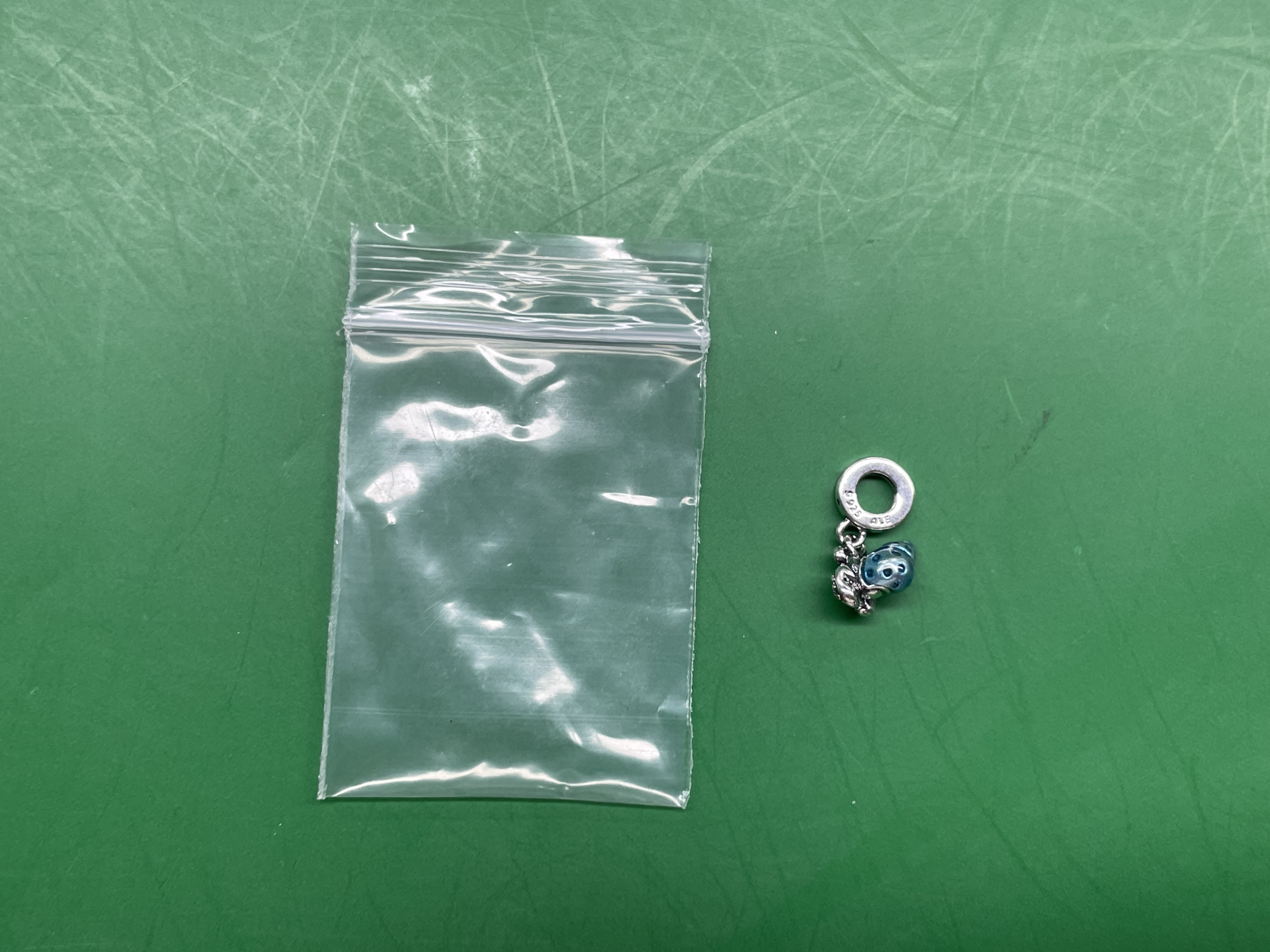 潘家迪士斯尼系列白铜镀银蝴蝶美人鱼螃蟹手链DIY配件珠子 — miniatura QC 3