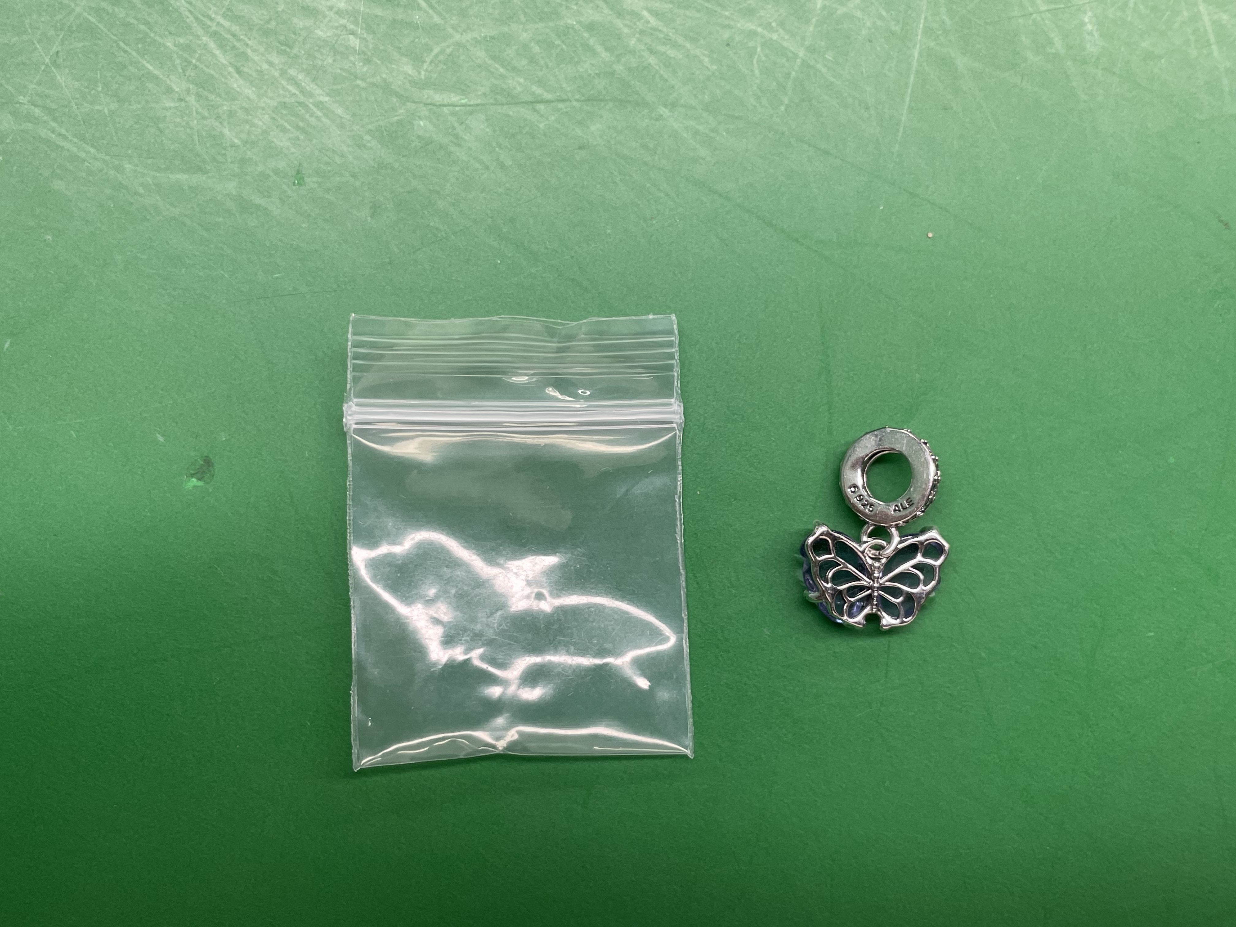 潘家迪士斯尼系列白铜镀银蝴蝶美人鱼螃蟹手链DIY配件珠子 — miniatura QC 2