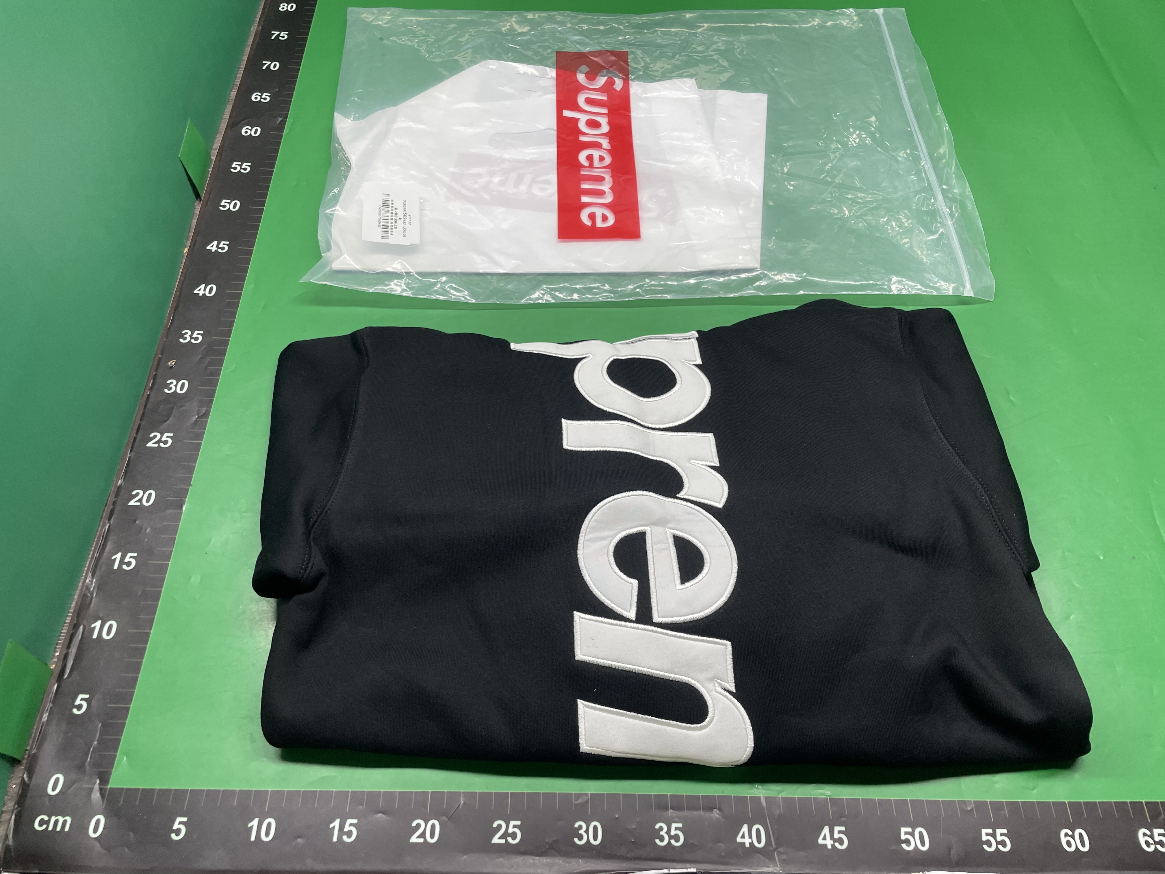 跨境 Supreme 25FW Satin Hooded 经典刺绣大logo连帽卫衣帽衫 — miniatura QC 4