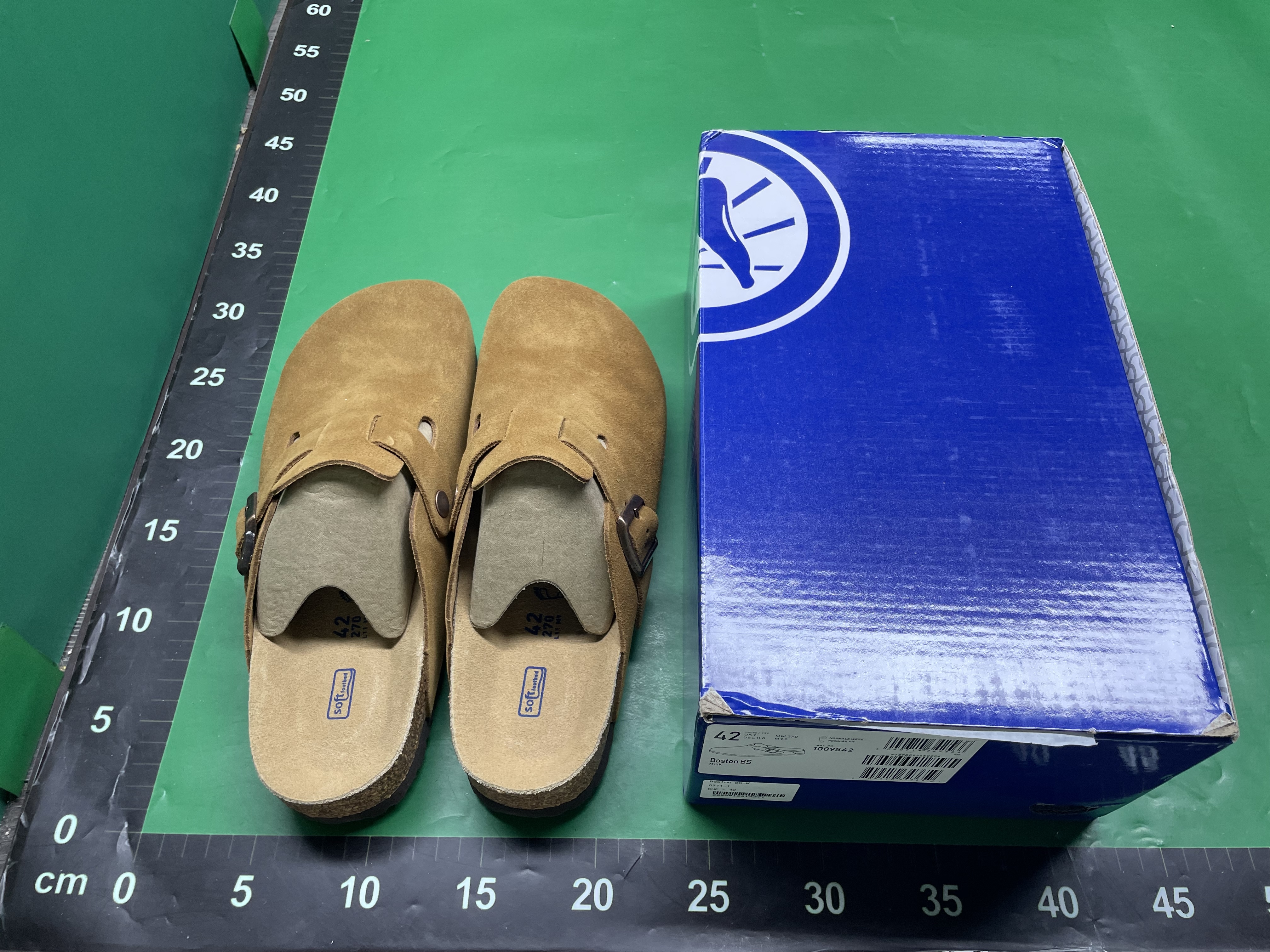 勃肯鞋纯原桑坡新款真皮软木内增高厚底情侣博肯鞋男女拖鞋夏外穿 — foto QC 1