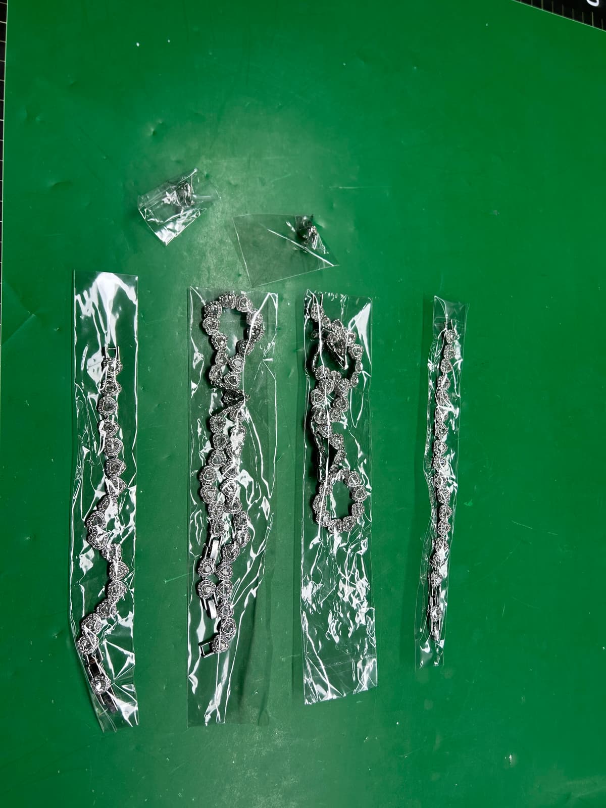 跨境专供施华洛新款罗马爱心套装链水晶项链手链支持一件代发 — miniatura QC 5