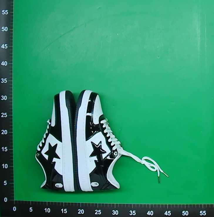 Bape Sta  猿人头空军联名漫威黑白熊猫漆皮厚底增高低帮男女板鞋 — miniatura QC 3