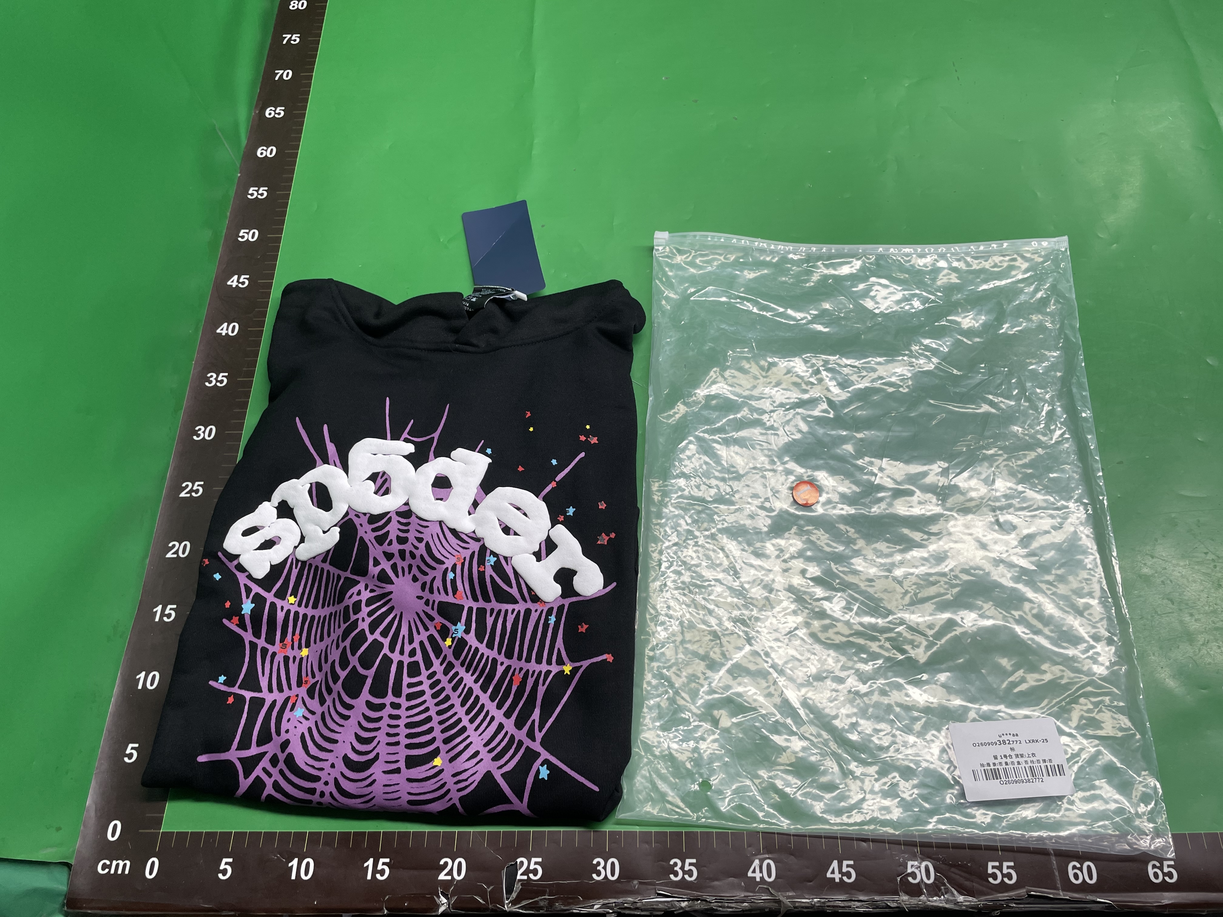 嘻哈歌手Young Thug同款发泡字母555555情侣连帽衫Pink卫衣 — foto QC 1