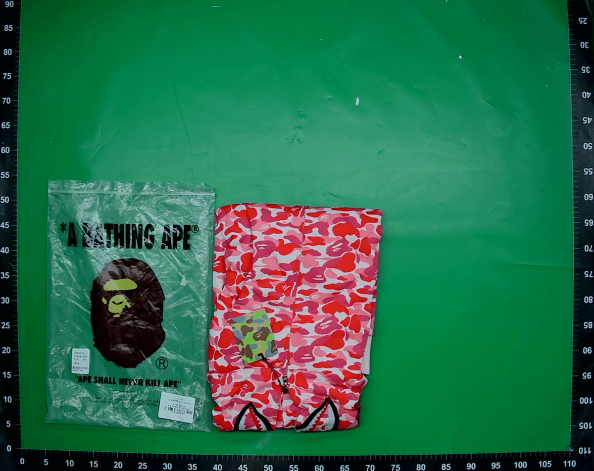 日系bape潮牌重磅迷彩双帽鲨鱼拉链卫衣情侣男女春秋季外套新款潮 — foto QC 1