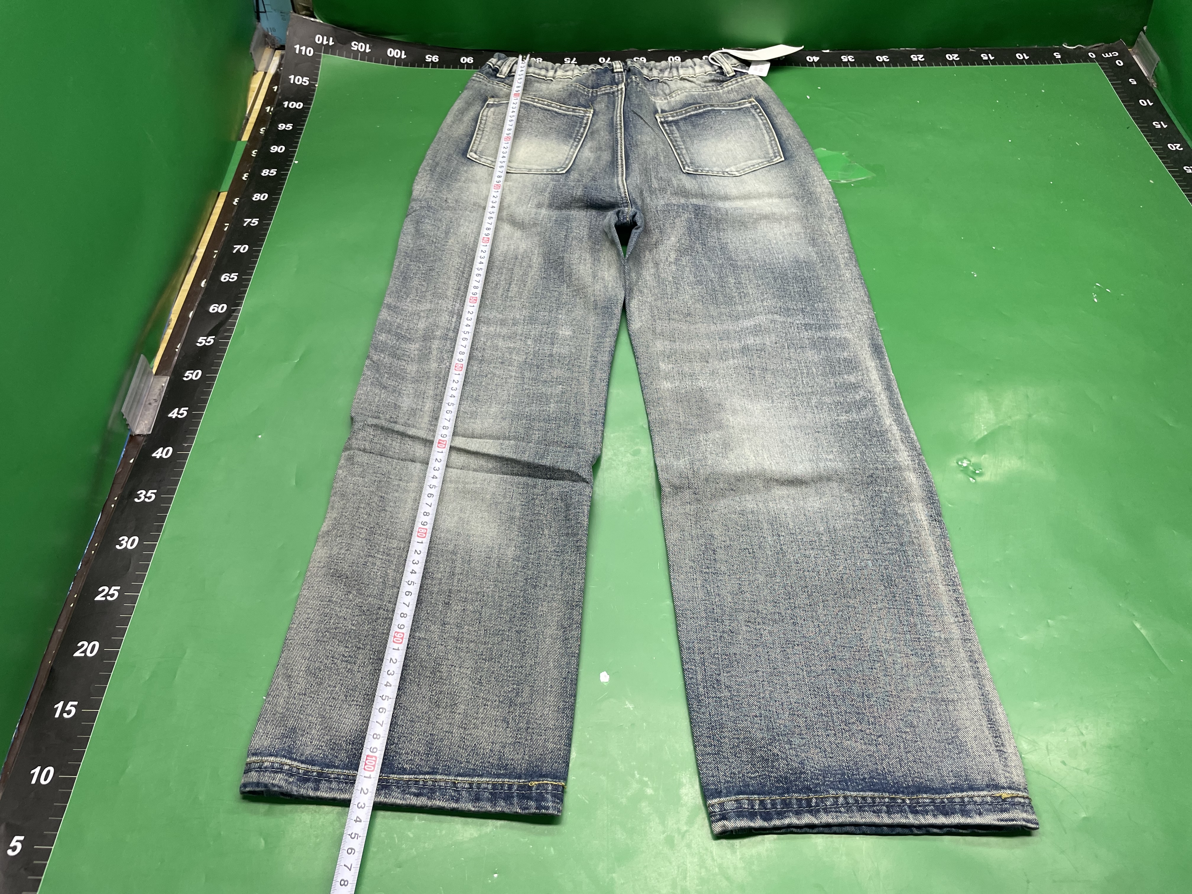 美式高街水洗牛仔裤男士2025春秋新款痞帅大码宽松直筒阔腿长裤子 — foto QC 1