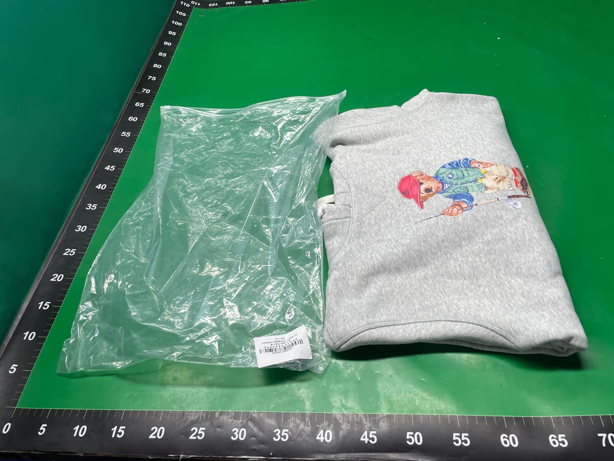 24年春Polo Bear连帽拉夫劳伦小熊卫衣男冬款上衣套头连帽抓绒外 — miniatura QC 6
