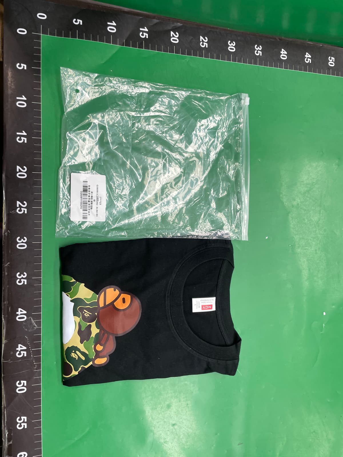 日系潮牌bape短袖睡猴子迷彩猿人头印花夏T恤情侣休闲运动半袖短T — foto QC 1