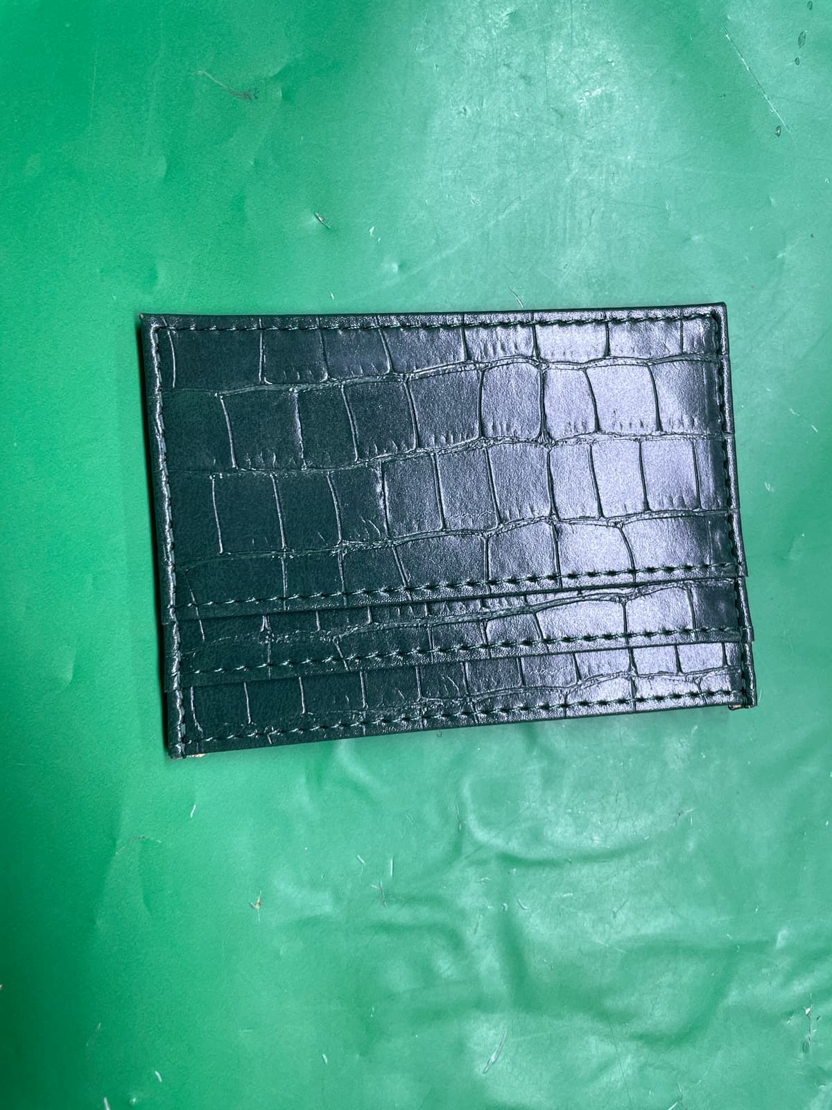 亚马逊便携式银行信用卡套超薄ID卡夹时尚PU皮革零钱卡包现货透气 — foto QC 1