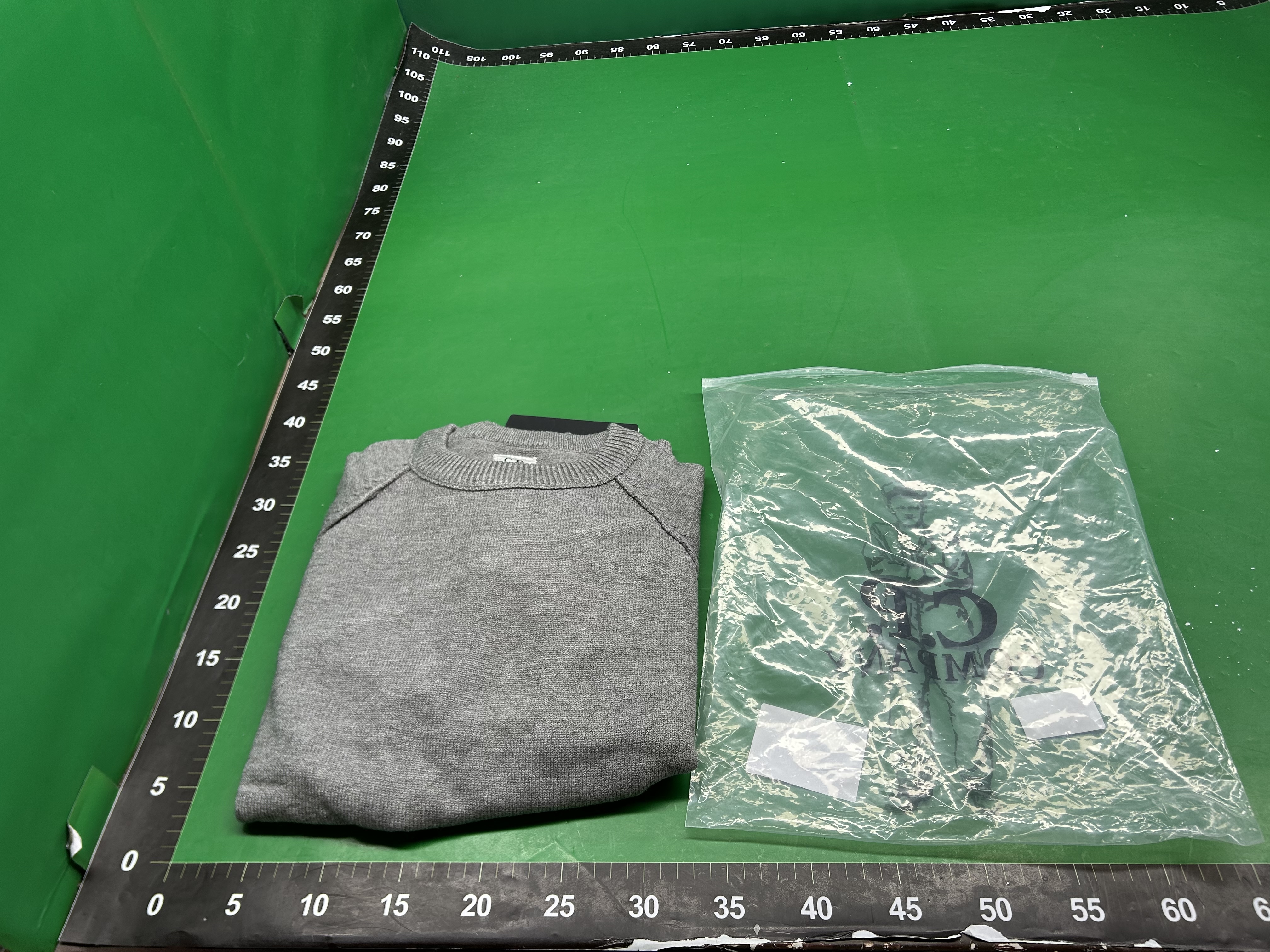 跨境 CP镜片徽章机能针织衫秋冬COMPANY欧美基础套头宽松圆领毛衣 — miniatura QC 2