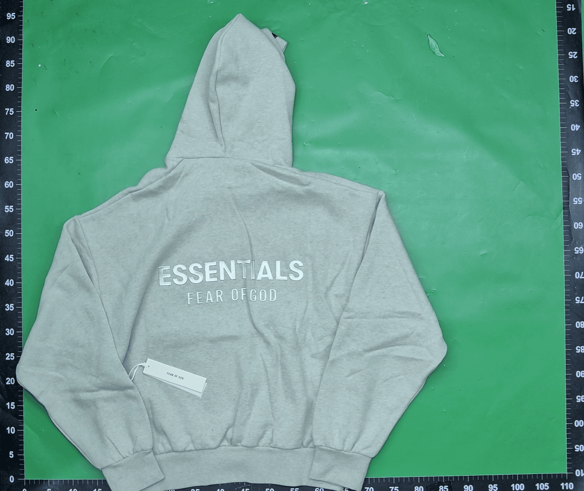 EssentialsSS25Hoodie徽标字母后背印花经典款连帽卫衣 — foto QC 1