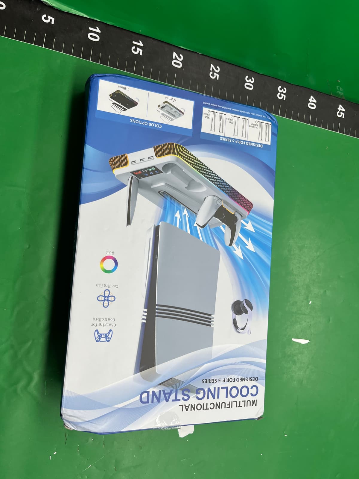 适用于PS5/PS5 PRO/PS5 Slim散热底座带炫彩PS5手柄充跨境现货 — foto QC 1