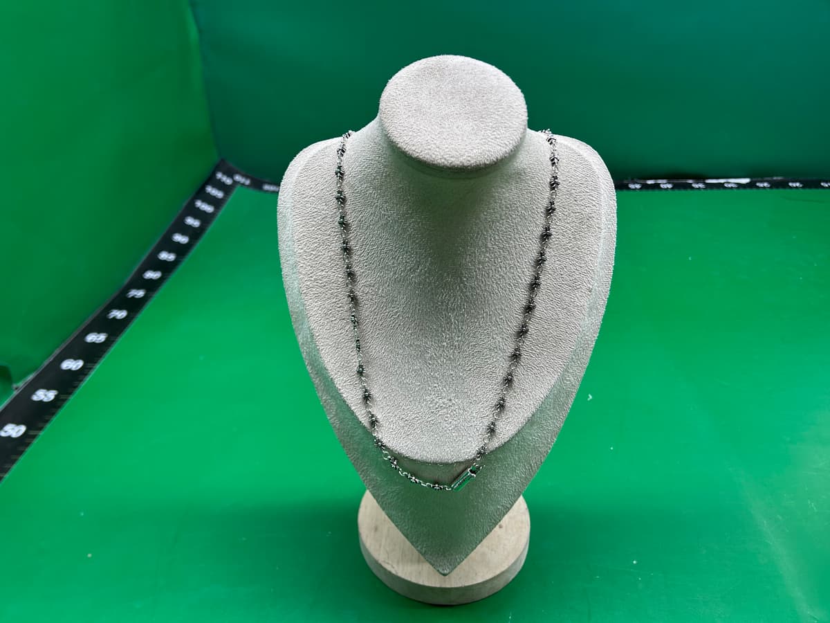 无限循环Augenstern十字架项链男女通用合金镀银十字链百搭个配饰 — foto QC 1