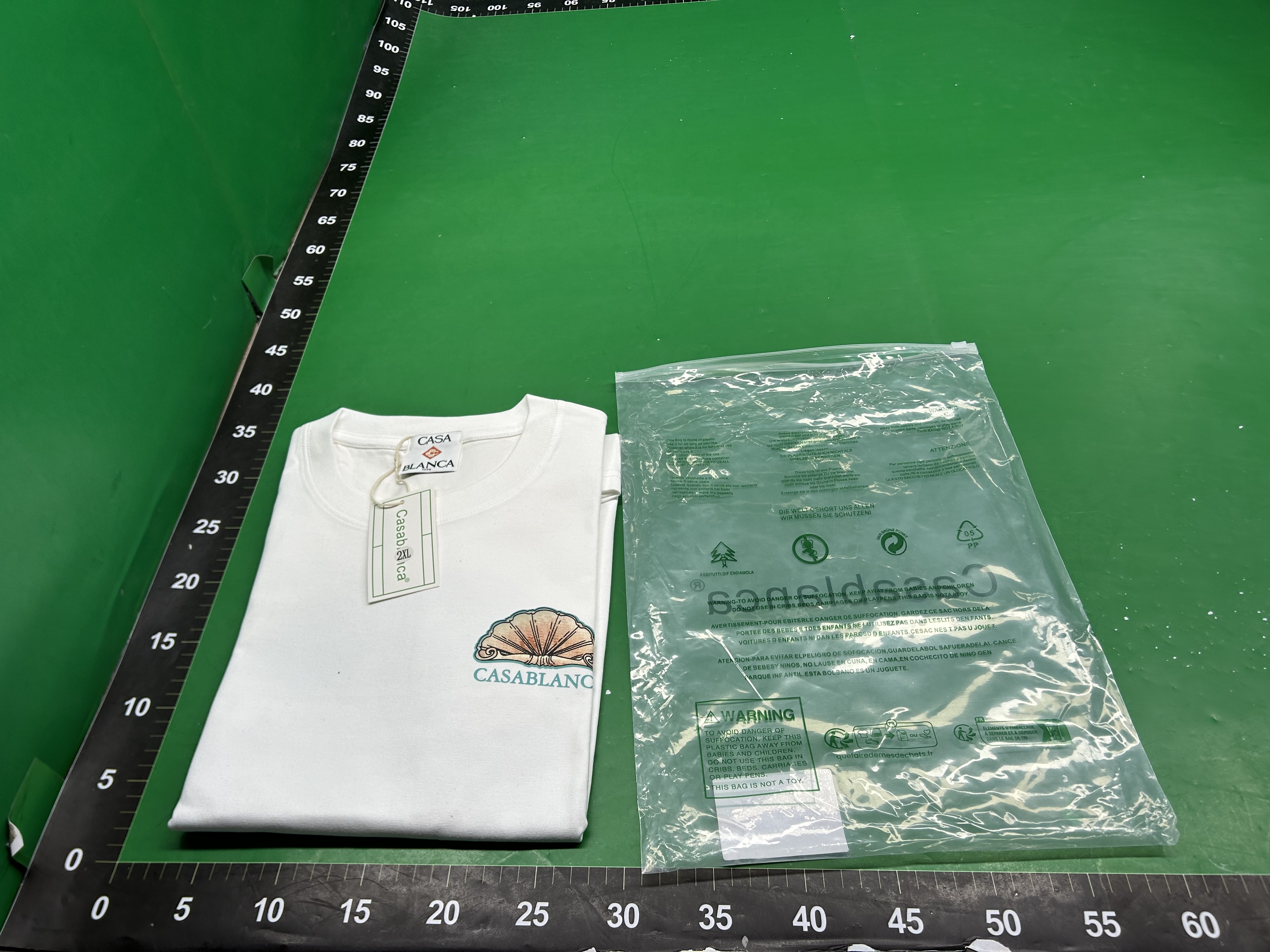 跨境外贸卡萨布兰卡280克双纱春夏新款彩绘数码直喷 CASA短袖T恤1 — miniatura QC 3