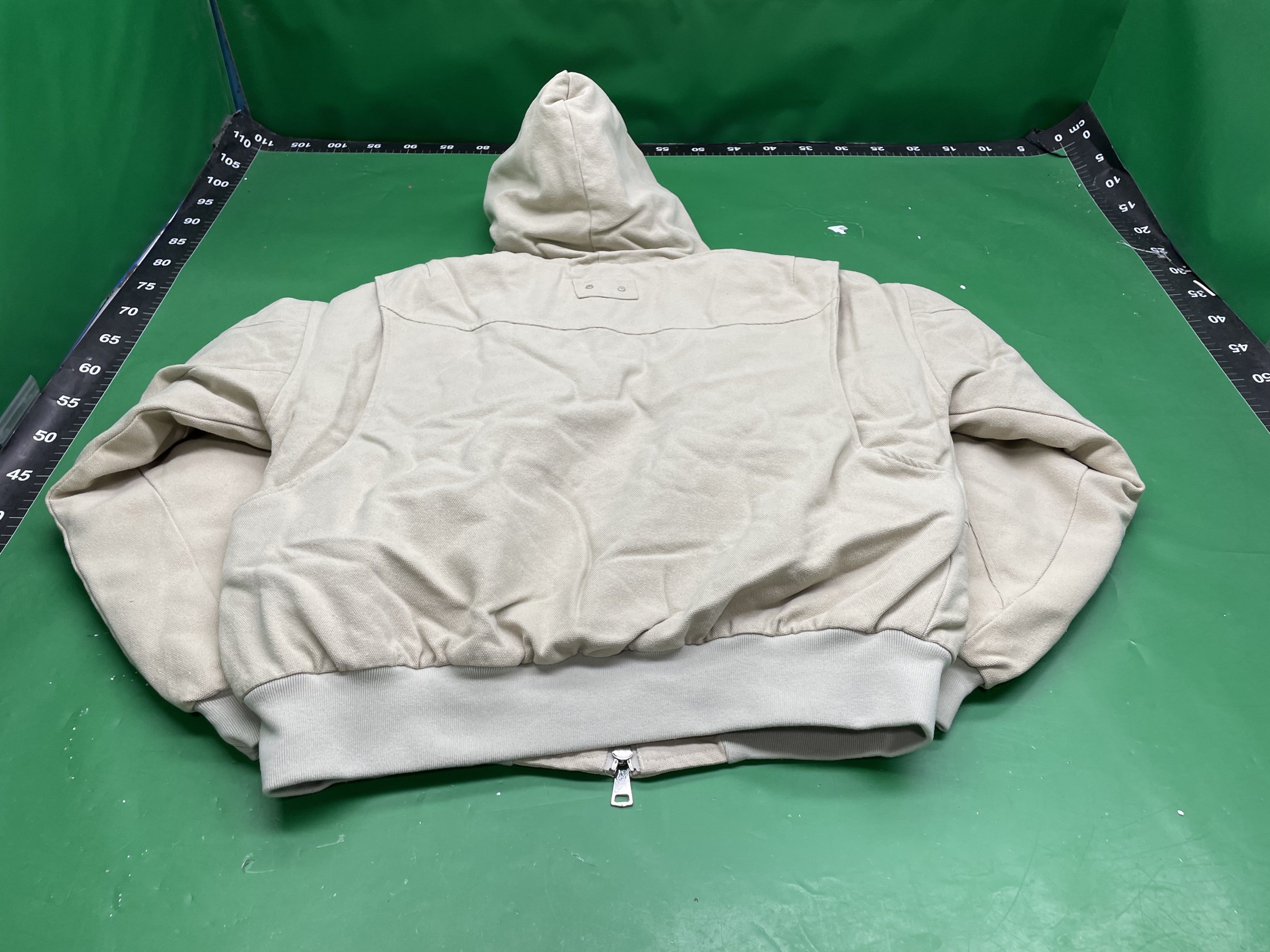 座山雕仿水貂绒加厚连帽夹克重磅帆布水洗棉服外套潮流冬季外套 — miniatura QC 2