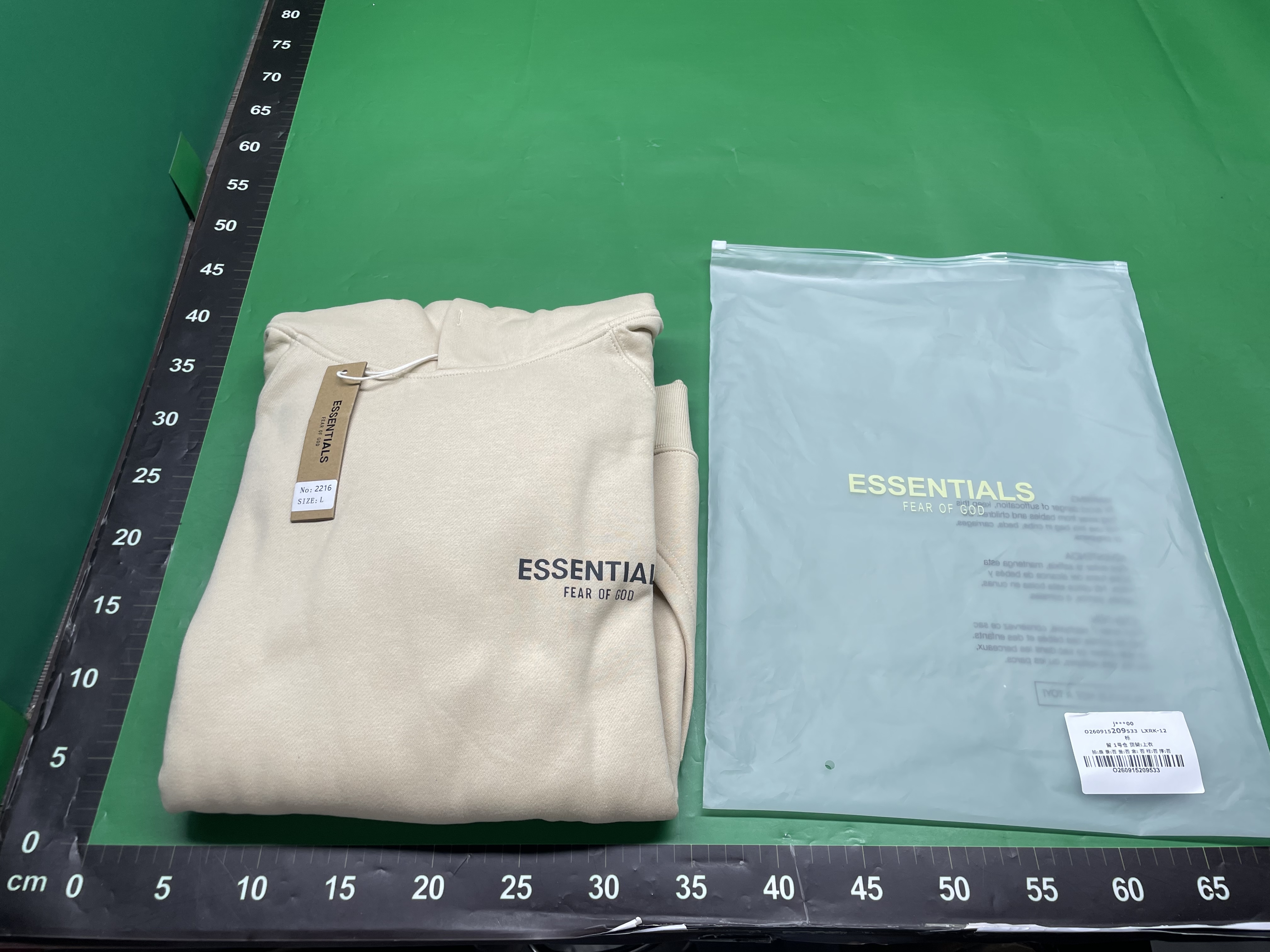 FOG复线ESSENTIALS潮牌高街新款小字母纯色男女宽松连帽衫卫衣冬 — foto QC 1