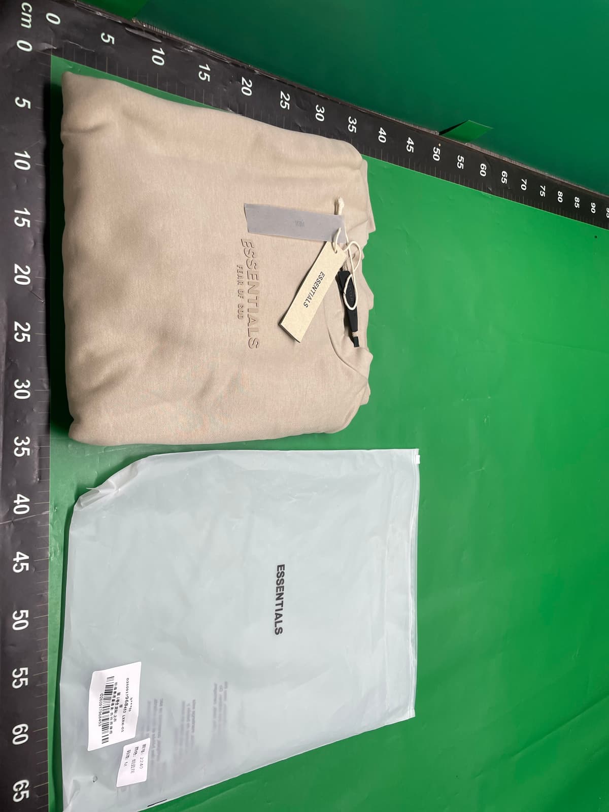 云系列ESSENTIALS HHH复线美式高街潮牌宽松加绒男女圆领套头卫衣 — foto QC 1