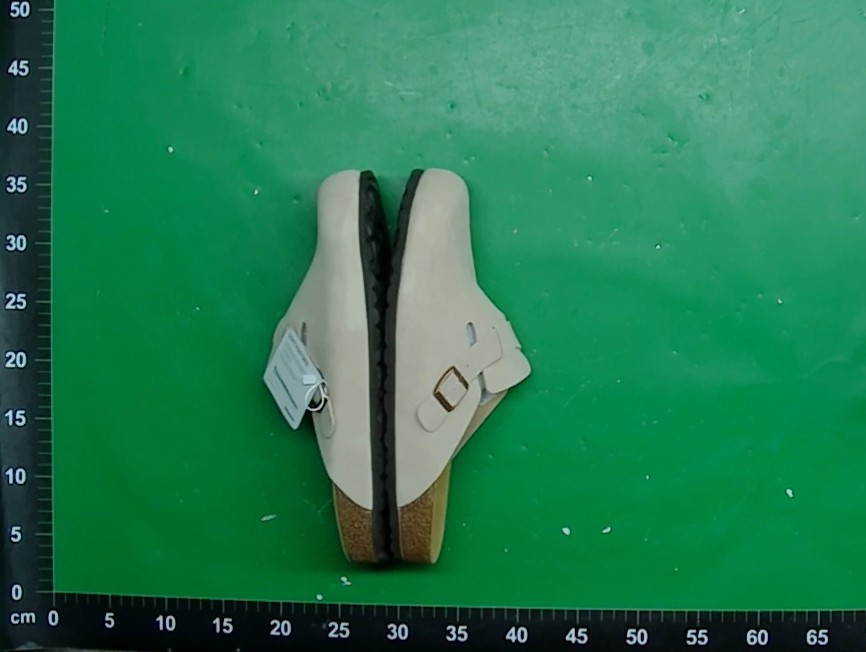 外贸现货BK勃肯拖鞋半拖包头拖软木底真牛皮厚底增高男女同款代发 — foto QC 1