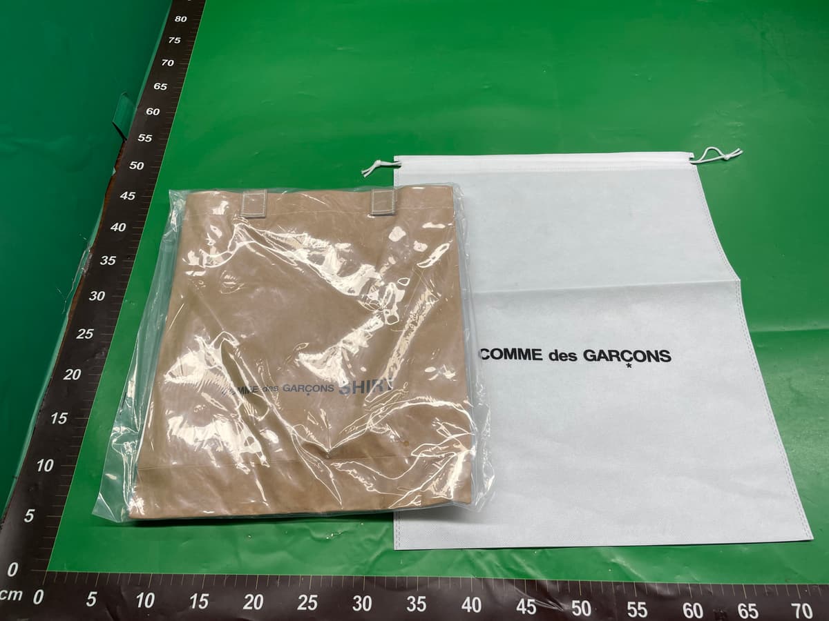 SHIRT PVC BAG牛皮纸 手提包男女 单肩斜挎包购物袋 — foto QC 1