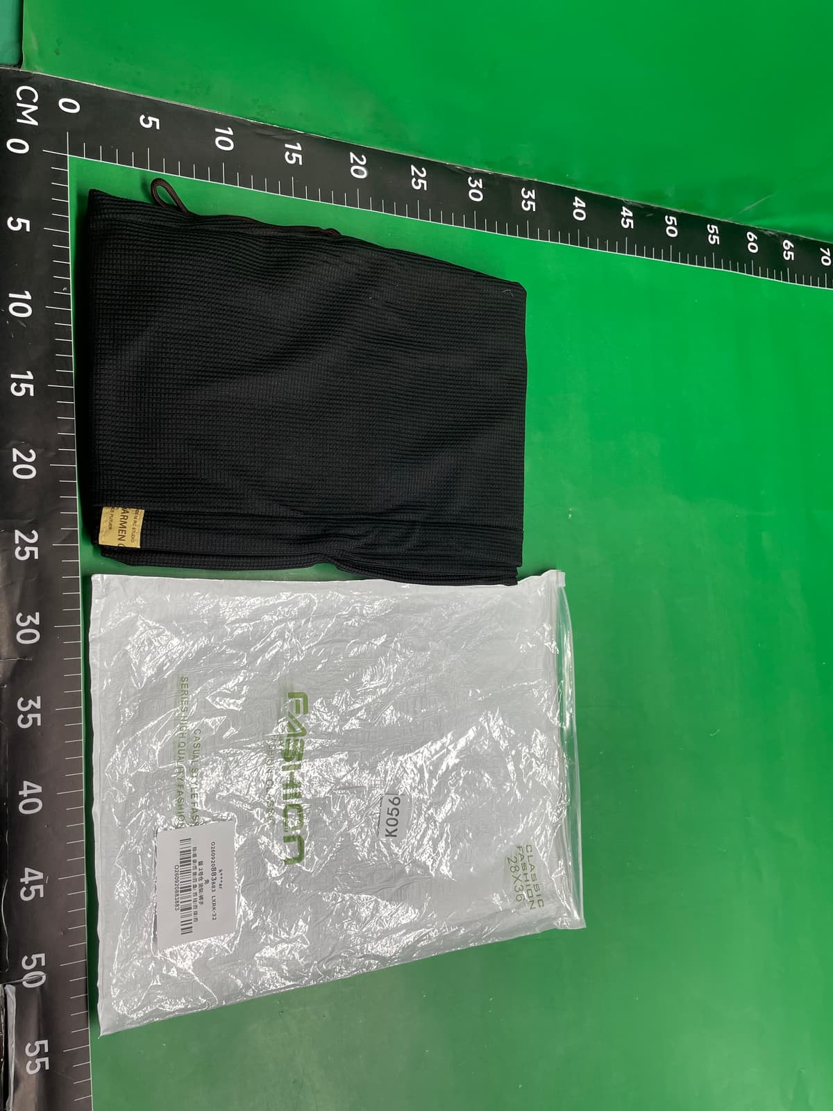 黑色直筒休闲裤子男款春秋季美式潮流青少年宽松阔腿运动垂感长裤 — foto QC 1