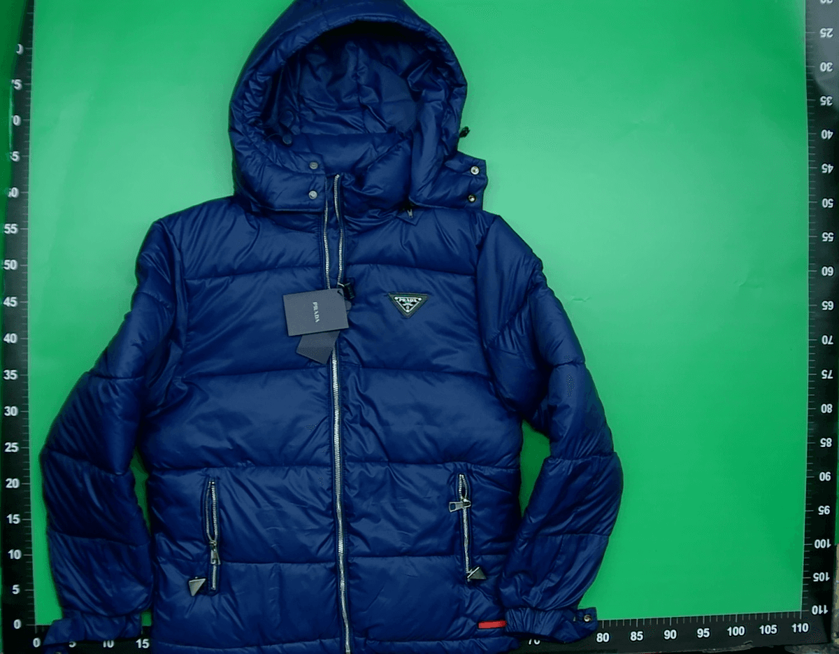 跨境高品质经典 M家三色织带双拉链连帽棉服通勤高街加厚情侣外套 — foto QC 1