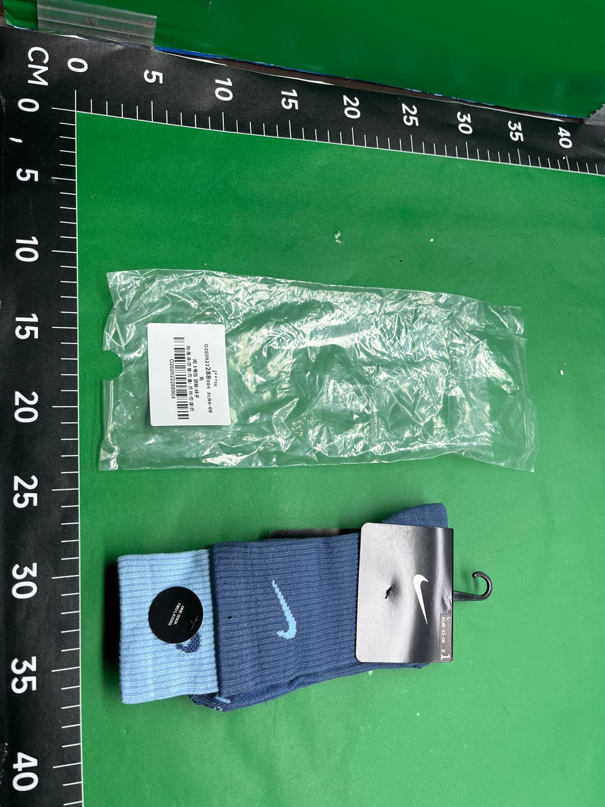 苏万耐剋斯特拼接假两件毛巾底袜子NK双层男女情侣款男女运动袜 — miniatura QC 3