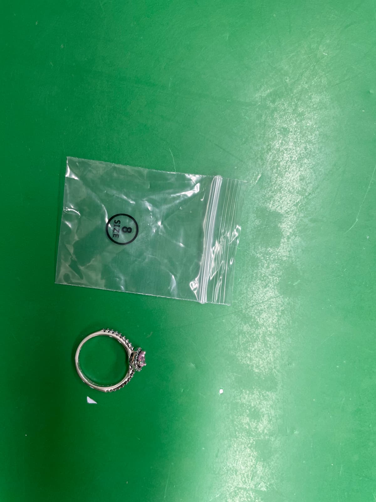 潘家多拉崇高的心爱心粉色红色心形戒指白铜戒指跨境指环女生戒指 — foto QC 1