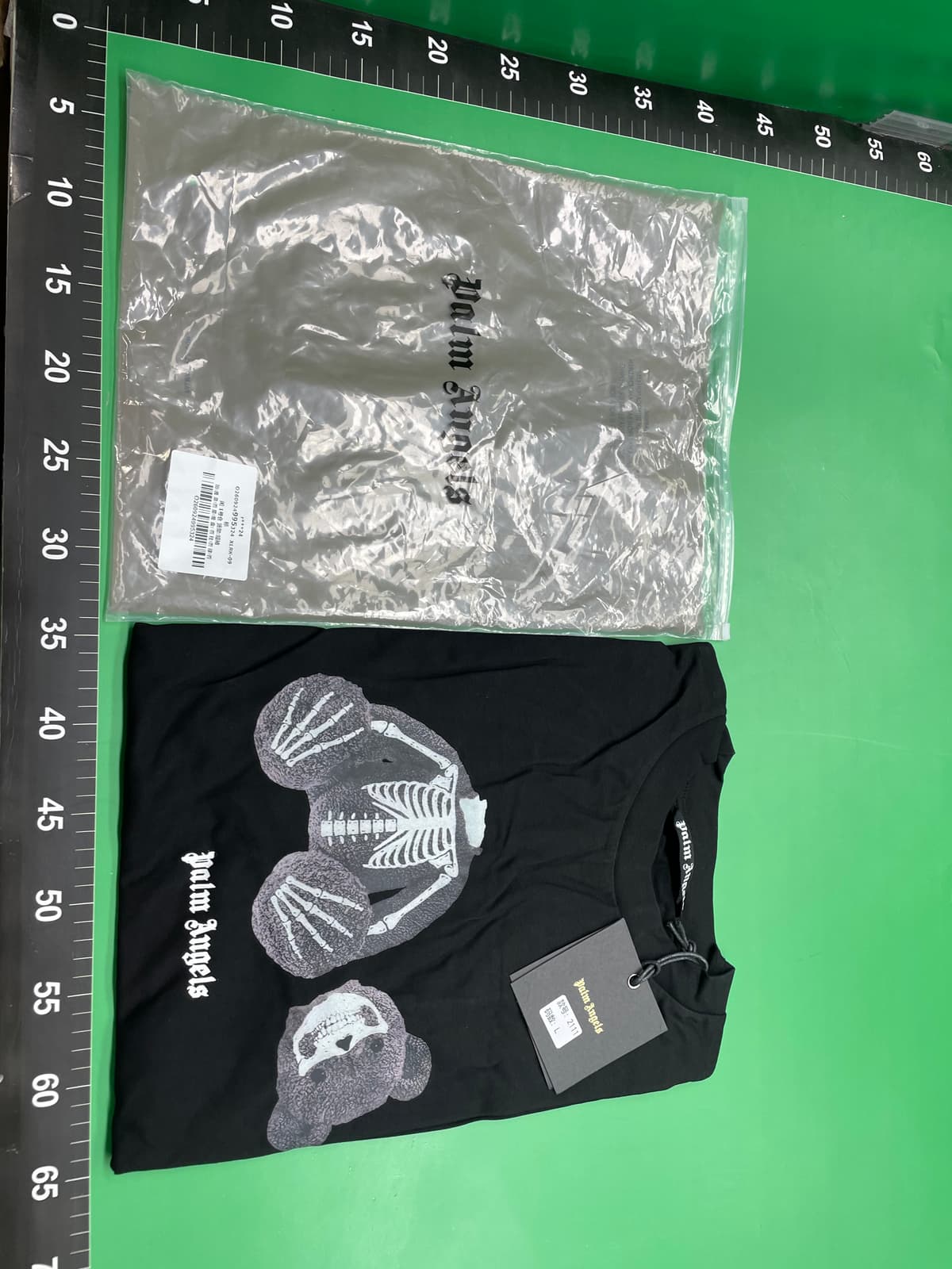 三标齐全高版本Palm Angels现货实拍纯棉印花短袖圆领T恤男女同款 — miniatura QC 2