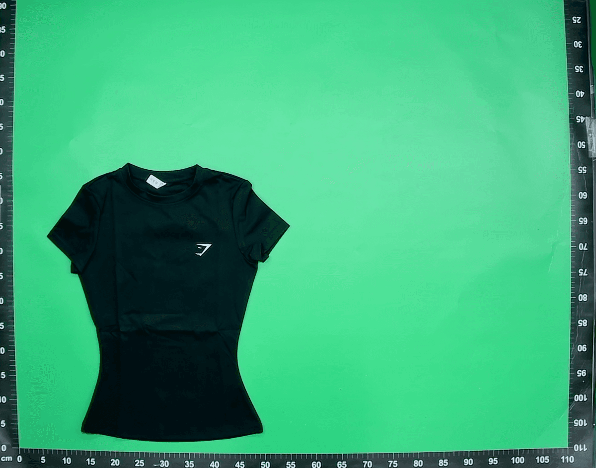 新款Gymshark运动瑜伽服女磨毛紧身美背瑜伽短袖跑步健身T恤上衣 — foto QC 1