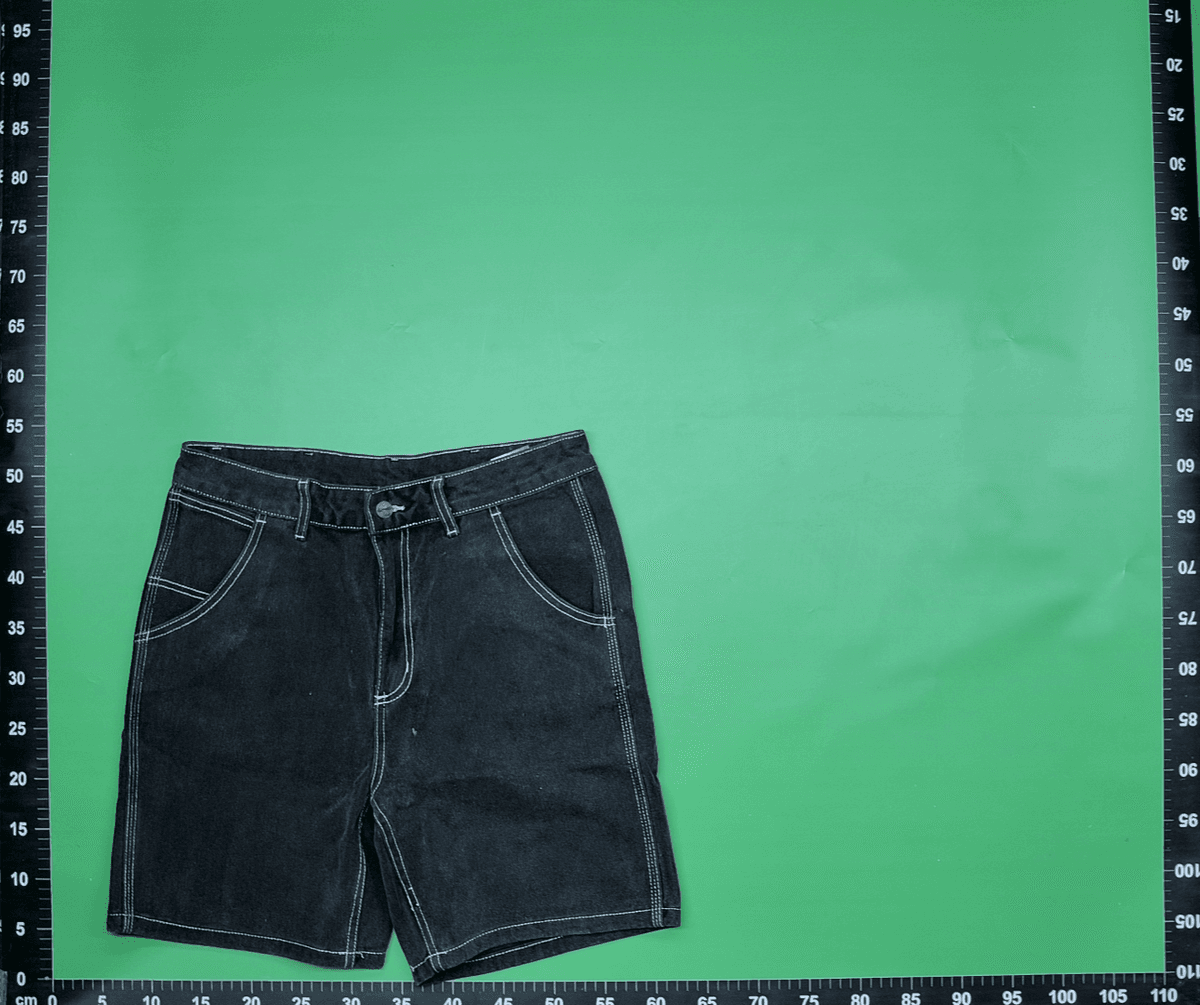 卡哈风重磅水洗牛仔短裤男士夏季美式复古工装裤休闲裤宽松五分裤 — foto QC 1