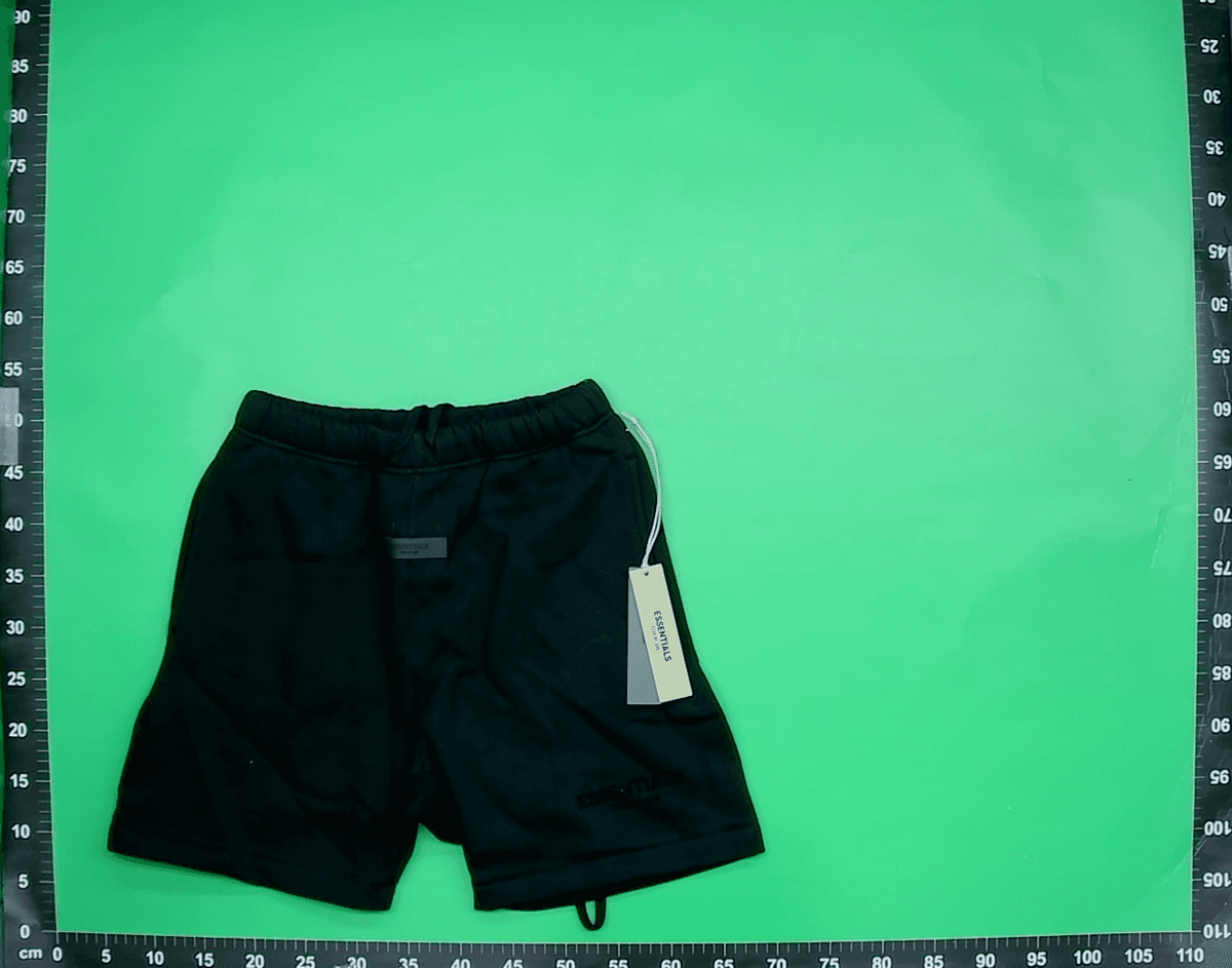 ss22-Essentials小标植绒薄款五分短裤SHORT — foto QC 1