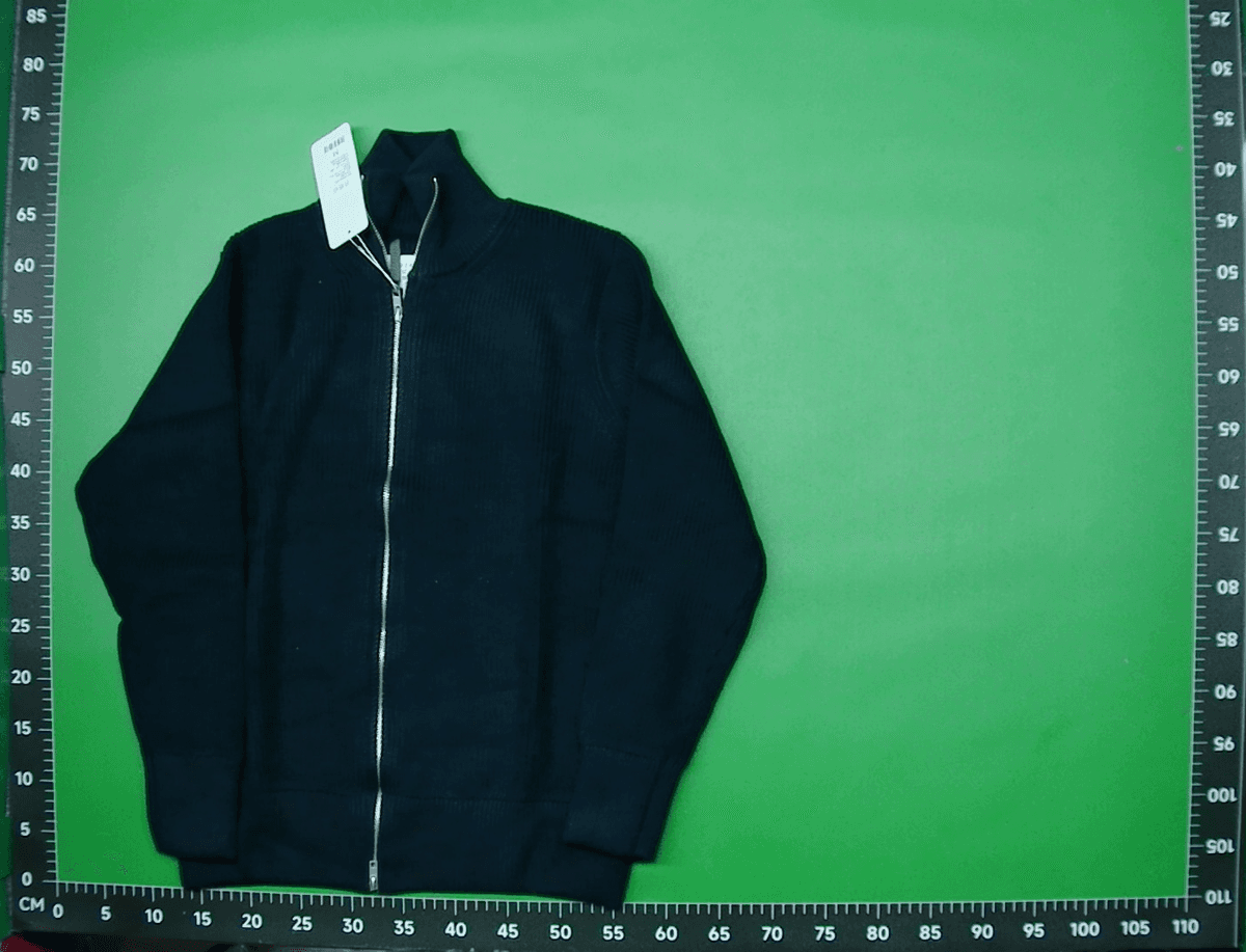 Maji Style 2026 Autumn Half-High Collar Zip-Up Cardigan Sweater Coat for Men and Women, High-Weight Knit — foto QC 1