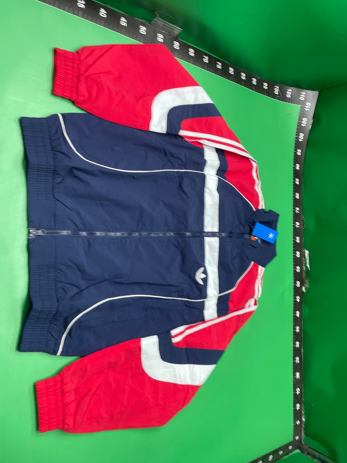 有标三条杠冬季撞色衣外套运动休闲情侣复古立领撞色服潮男女同款 — foto QC 1