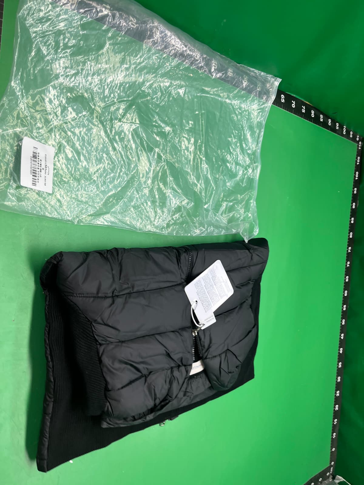 欧洲站蒙家针织拼接休闲羽绒男女白鸭绒保暖时髦修身羽绒立领外套 — foto QC 1