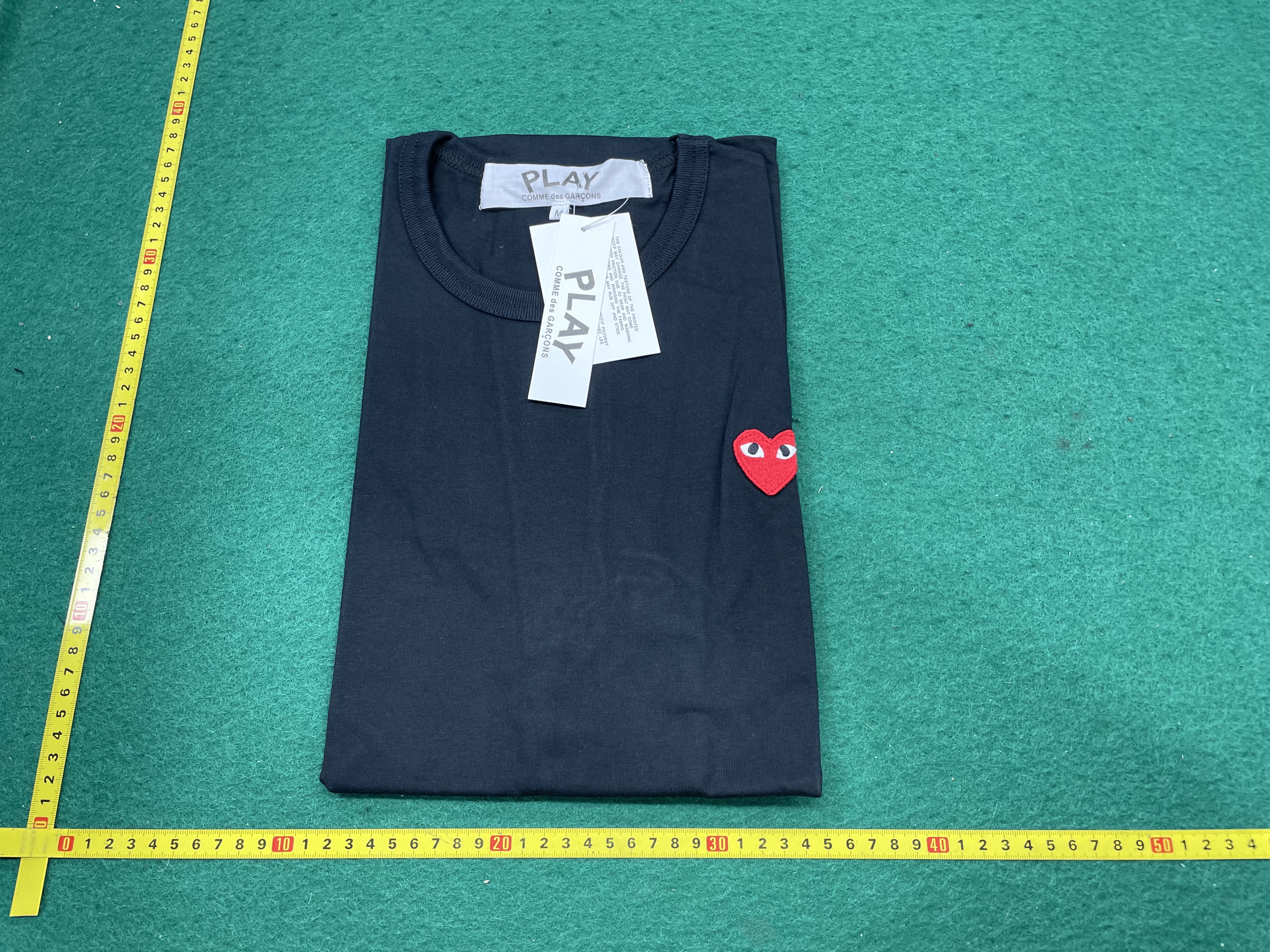 东南亚跨境tiktok爆款短袖潮牌纯棉爱心刺绣印花圆领夏季男t恤 — miniatura QC 2