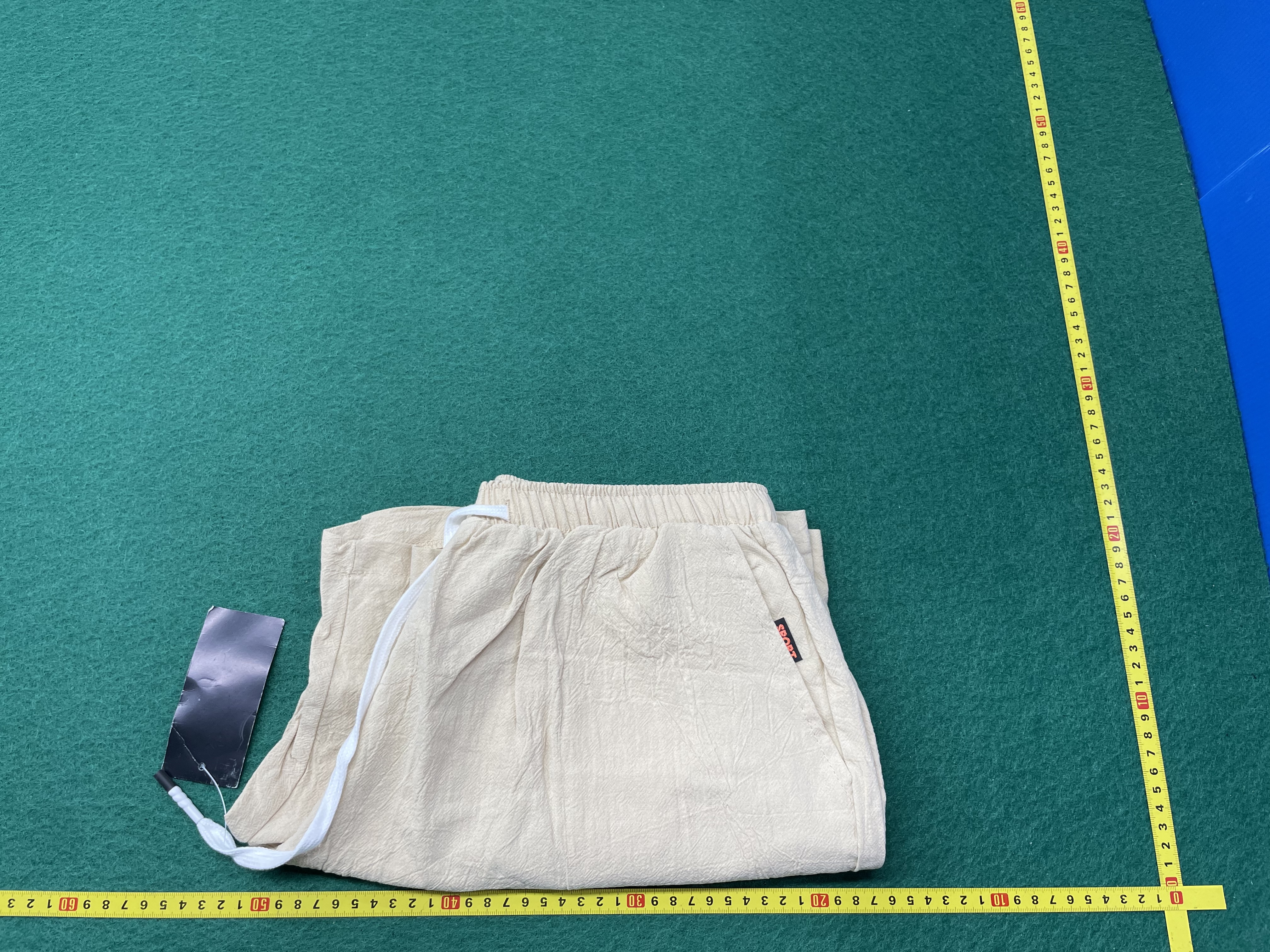 棉麻短裤男款夏季亚麻五分裤子男士沙滩裤麻料中裤宽松休闲大裤衩 — miniatura QC 3
