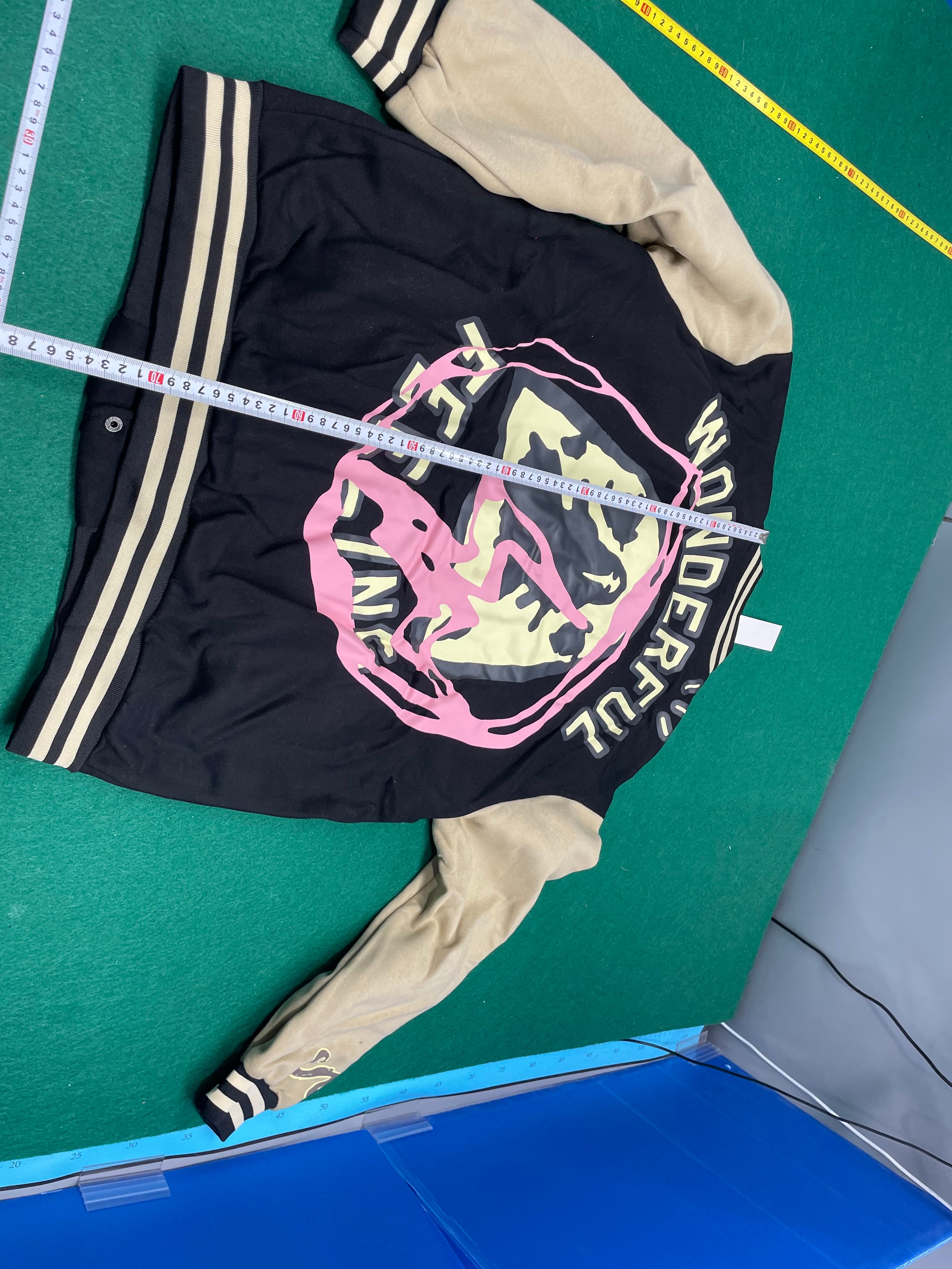 Travis Scott 藤原浩 MANIFEST LETTERMAN JACKET 棒球夹克 — miniatura QC 2
