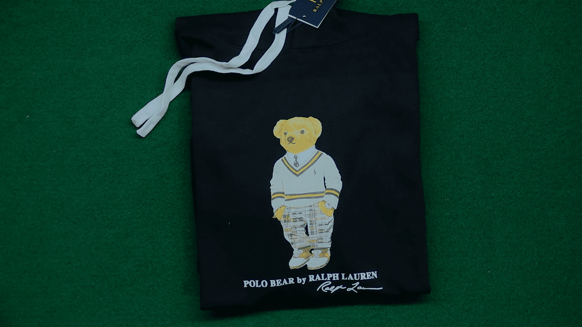 24年春Polo Bear连帽拉夫劳伦小熊卫衣男冬款上衣套头连帽抓绒外 — miniatura QC 3
