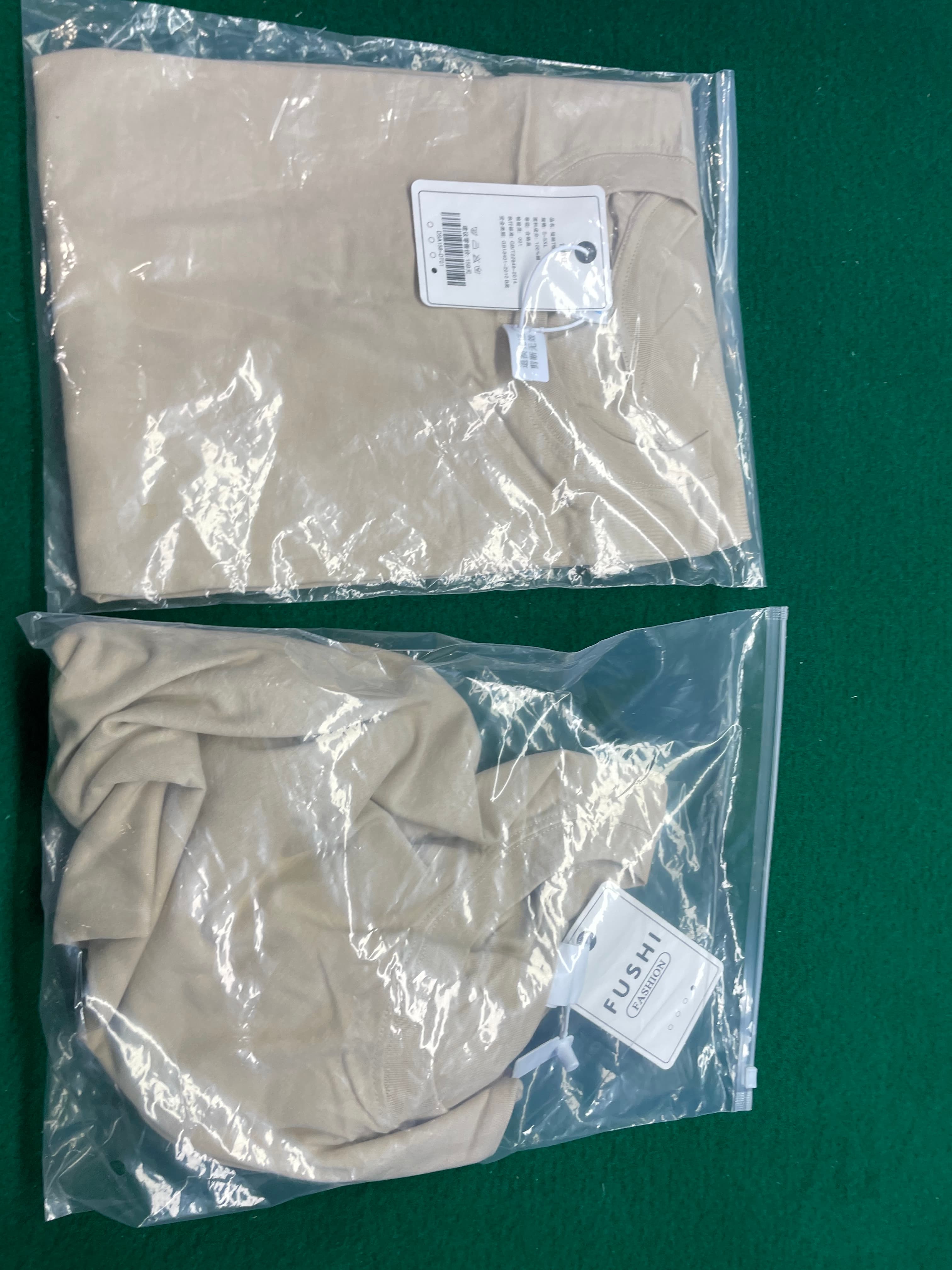 220克重磅纯棉夏季短袖T恤男宽松男装体恤半袖纯色打底衫可二开 — foto QC 1