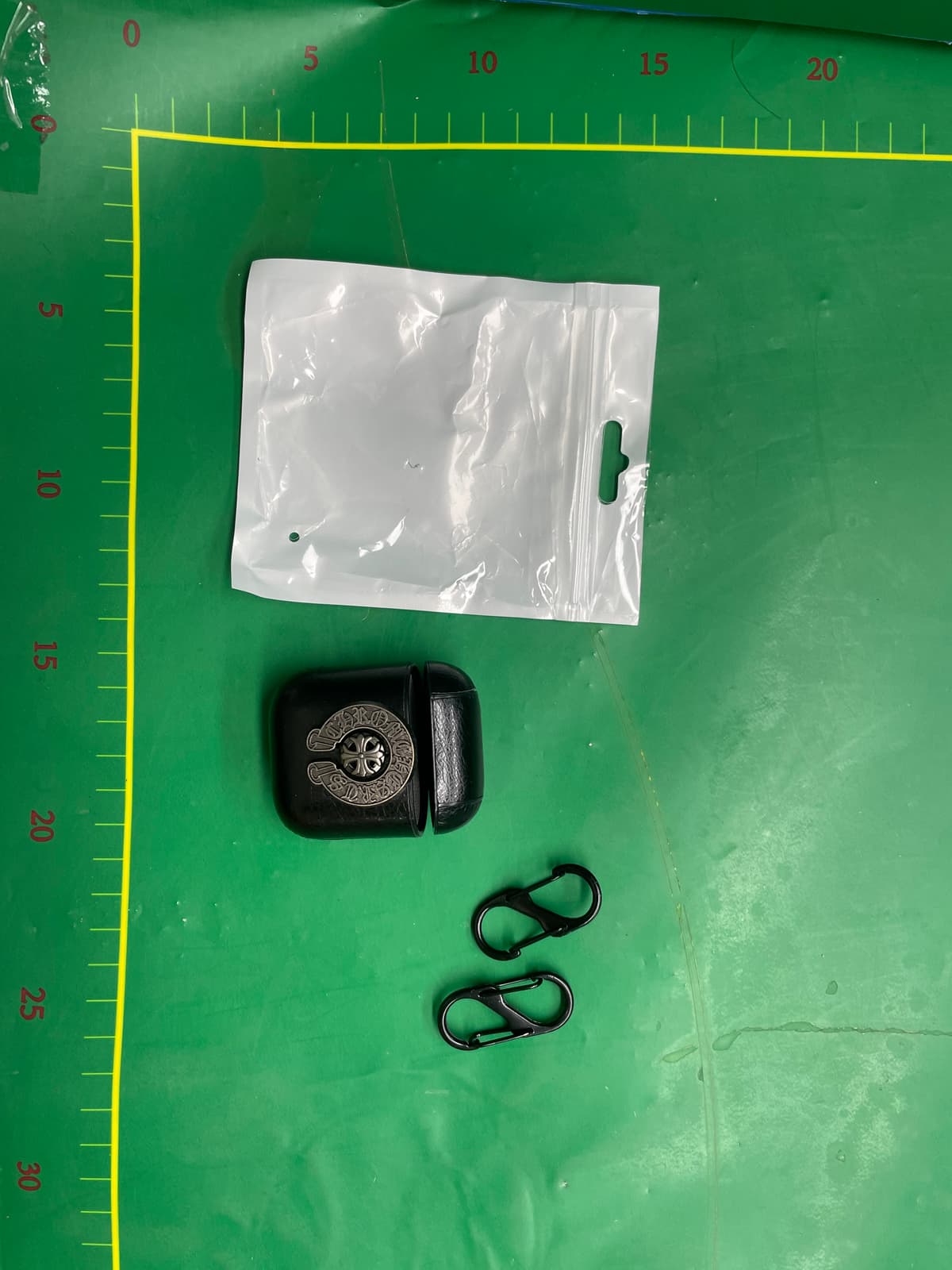 时尚立体十字适用于AirPods5代保护套皮质苹果蓝牙耳机43代硬壳苹果AirPodsPro3皮革AirPodsPro21圆盘皮质 — miniatura QC 2