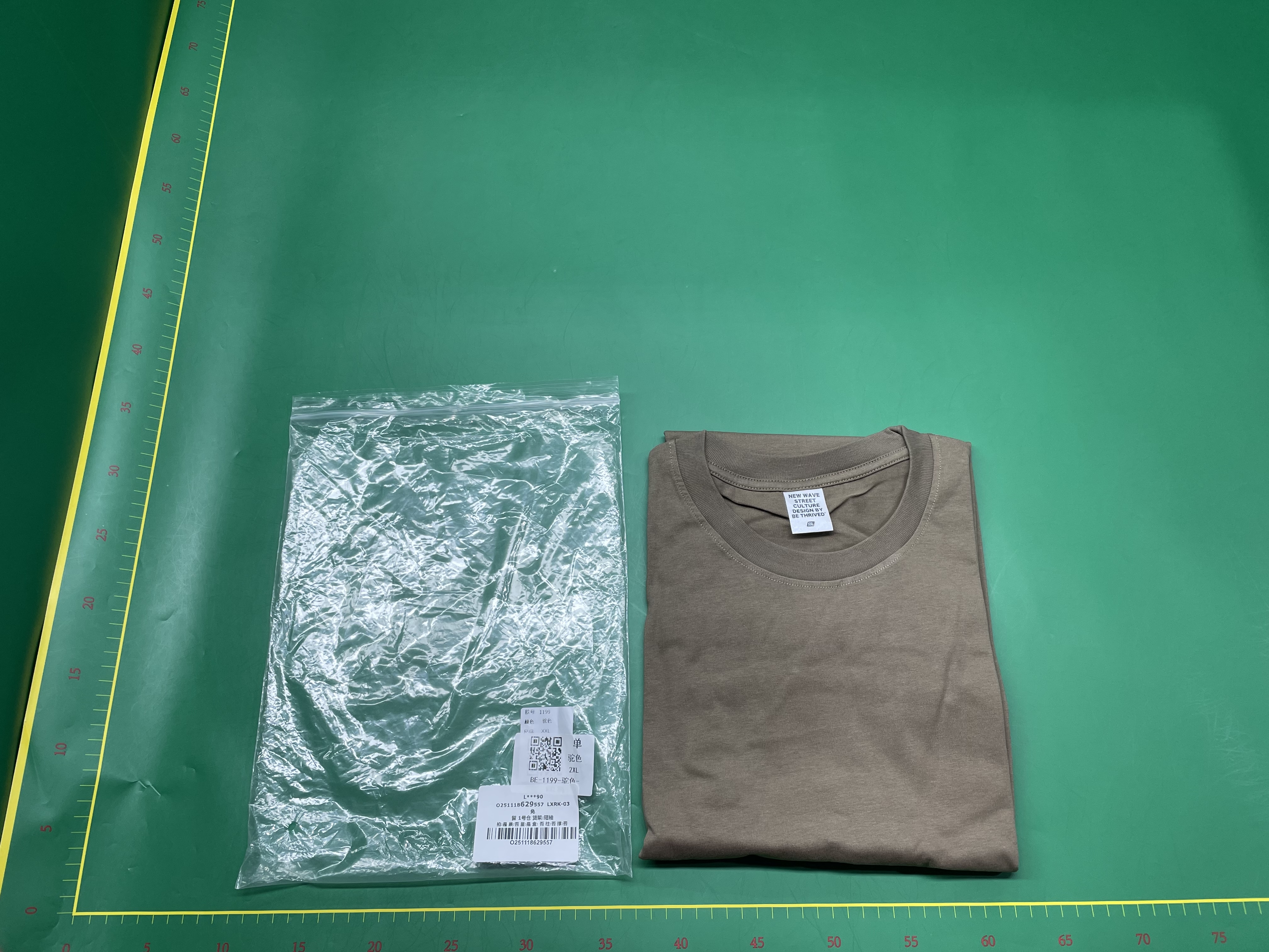 OVERSIZE宽松纯色短袖T恤男潮流高街260g重磅半袖体恤百搭打底衫 — foto QC 1