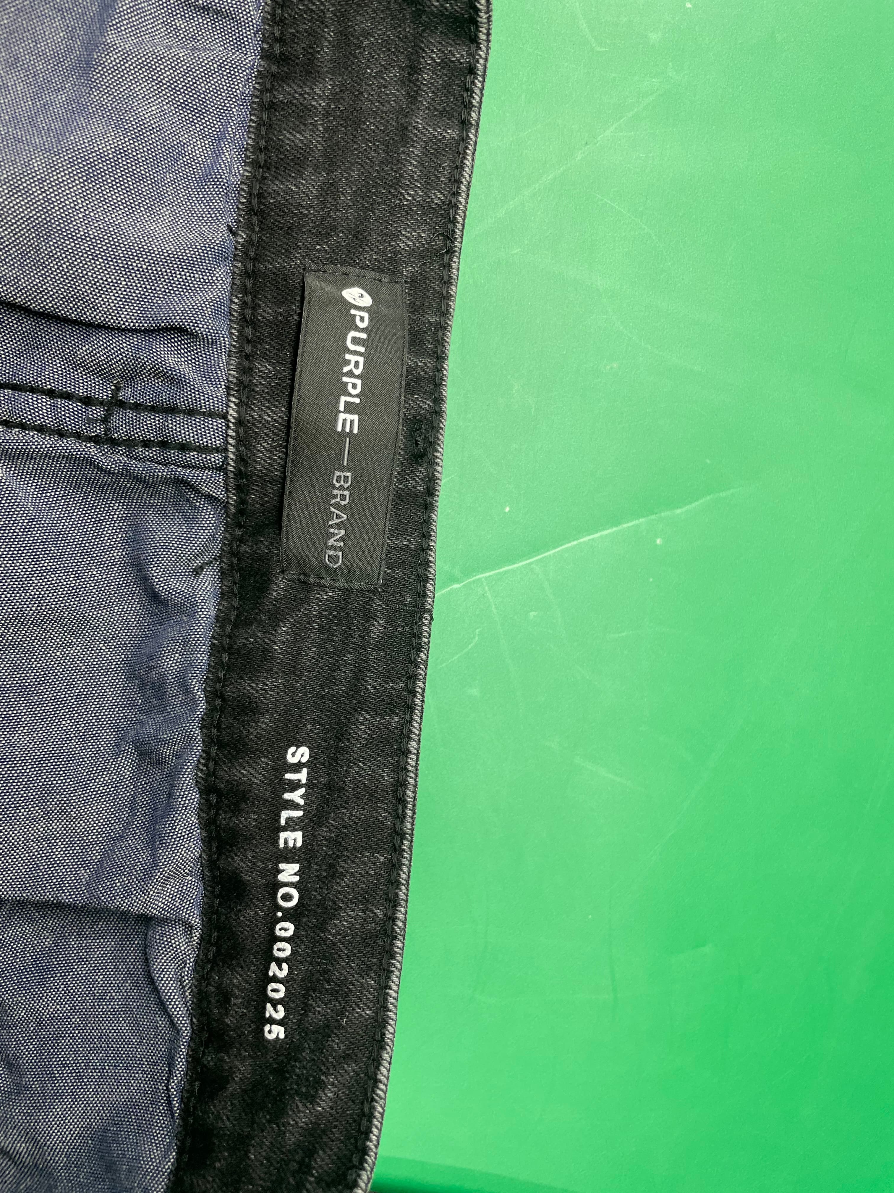 跨境欧美Purple Brand直筒牛仔裤jeans水洗复古破洞痞帅美式合集 — miniatura QC 3