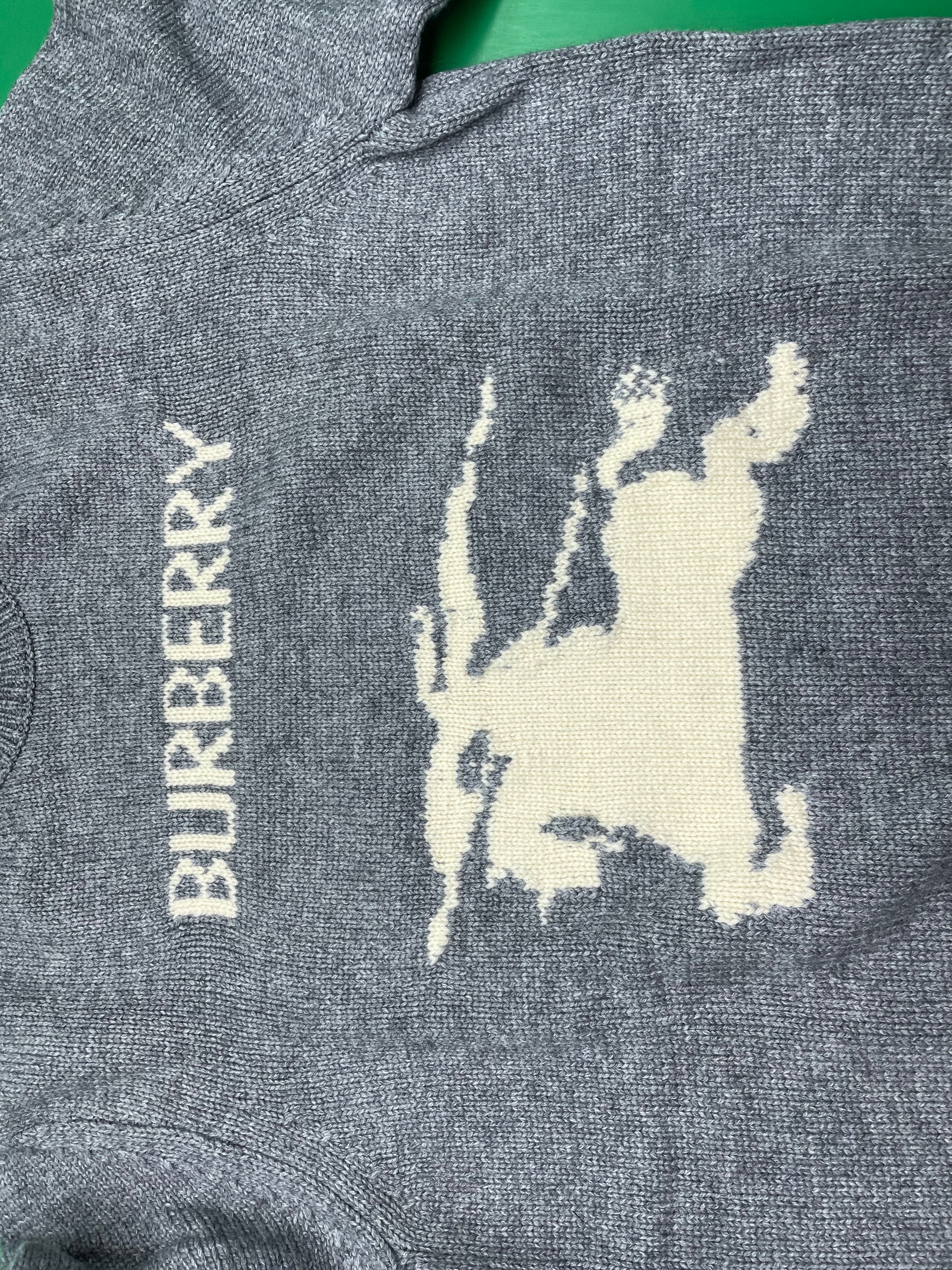 [100% wool] B war horse knit sweater — miniatura QC 2