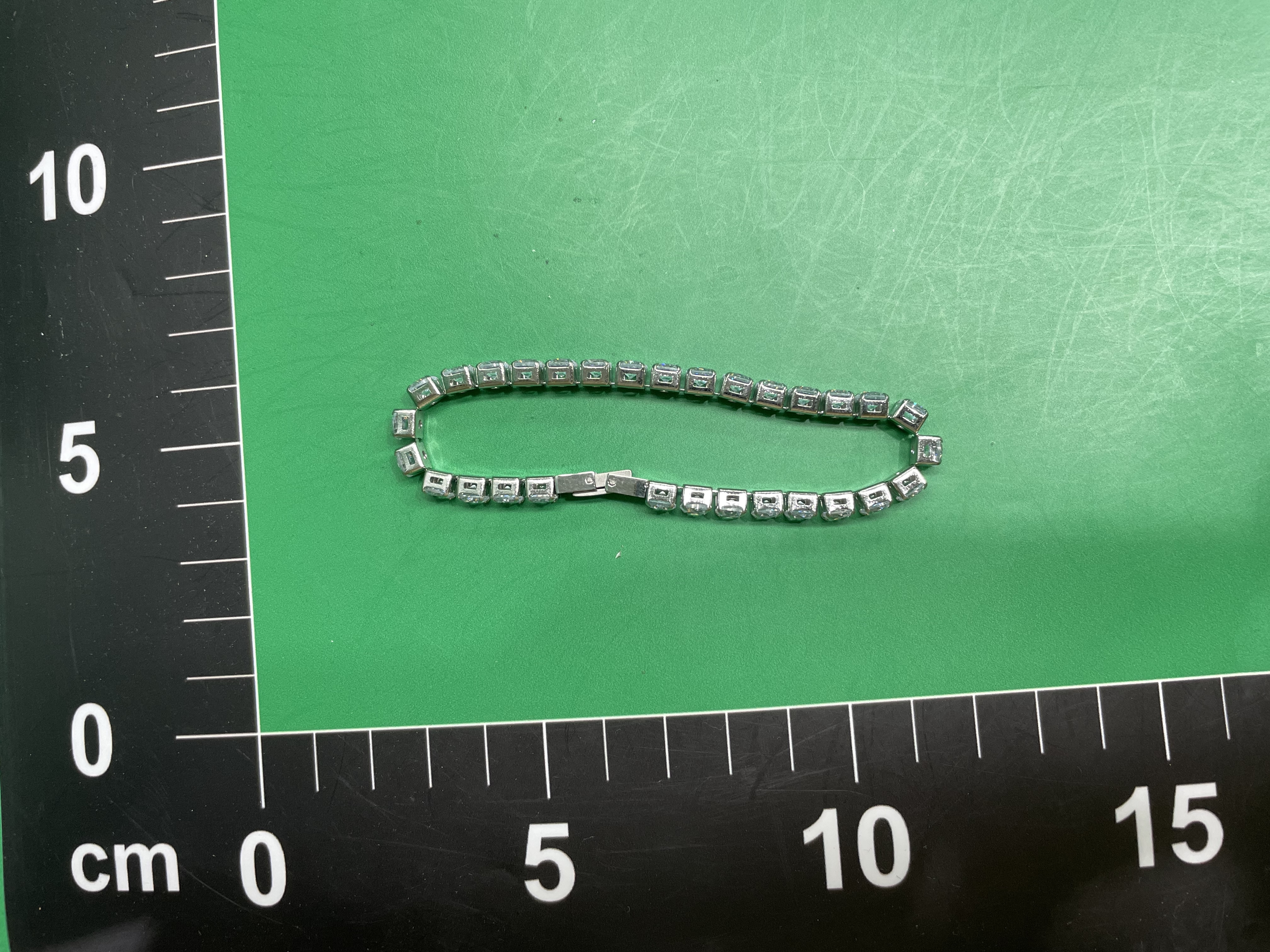 WIC 925银莫桑石 高定D色VVS小冰糖网球链可串吊坠简约手链项链 — foto QC 1