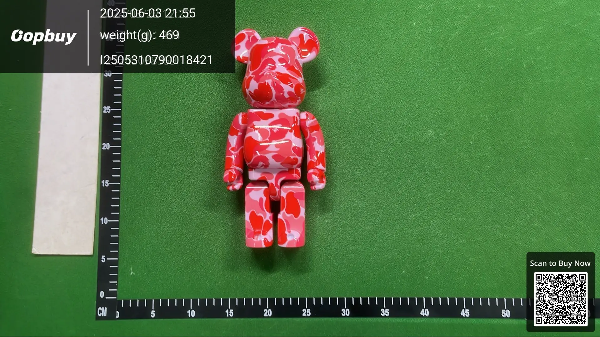 Exhibition Limited Edition Chocolate Macaron Gold Powder Qianqiu Building Block Bear Bearbrick400 Violent Bear High-Quality Figurine — foto QC 1