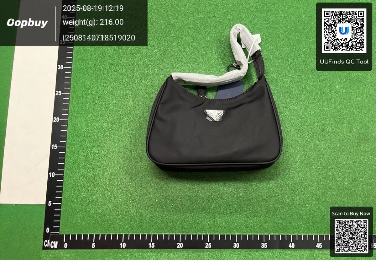 Prada家hobo腋下单肩包腋下包同款大牌风极简风耐看百搭 — foto QC 1